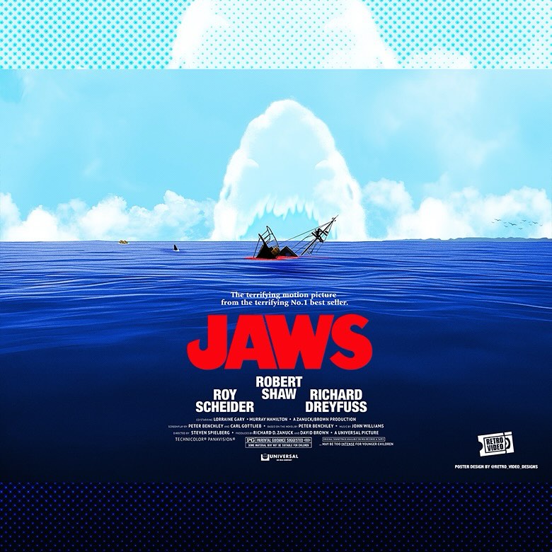 Celebrating 50 years of terror. Here’s my take on this iconic film. #Jaws # horrormovies #sharks #stevenspeilberg