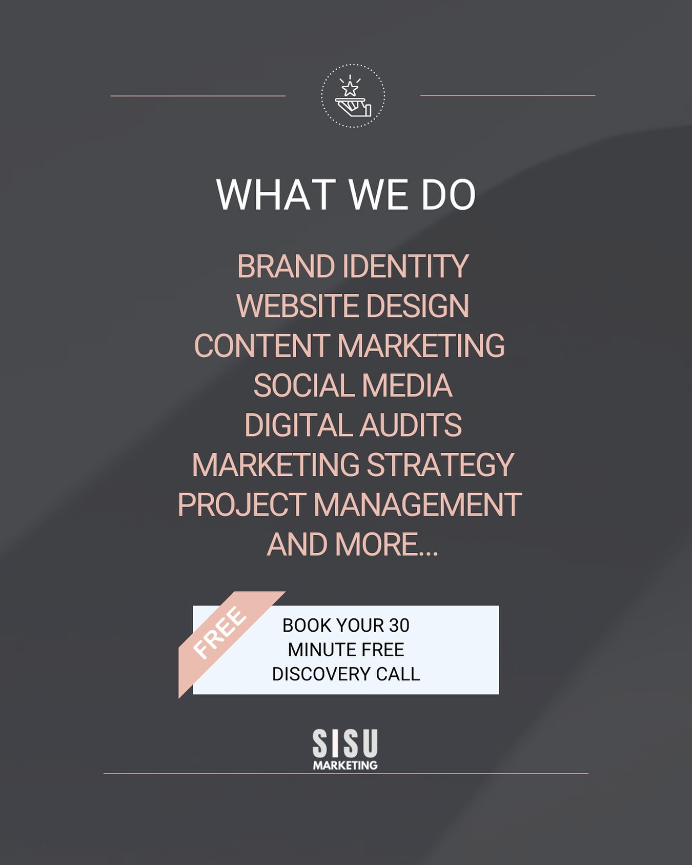 Located in Haslemere, Surrey, SISU Marketing are a small team of marketers and creatives who think strategically and responsibly with multi-channel solutions in mind to help businesses promote their brands in a streamlined and cost effective manner.
With significant experience in all aspects of marketing from strategy, brand design and development, content planning, website design, social media management to event and project management, we will work with you across all channels to deliver results.
#sisumarketing
#haslemerebusiness
#marketingagency