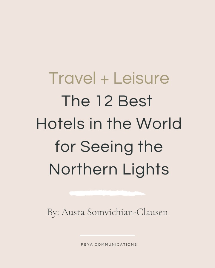 🌌 Alyeska Resort: A Northern Lights Paradise in Alaska ❄️
In one of her latest features for @travelandleisure , @austaclausen highlights @resortalyeska as one of the “12 Best Hotels in the World for Seeing the Northern Lights”.
Describing its unique charm, Austa writes, “This luxurious ski-in, ski-out resort is technically located in the Anchorage metro area, though its location amidst the Chugach Mountains makes it feel far removed from the rest of society.”
For those chasing the Aurora Borealis, Alyeska goes the extra mile with its signature Northern Lights wake-up calls. Austa adds, “Many of the hotel’s 300 rooms offer breathtaking views of the snow-draped mountains, and guests can request a Northern Lights wake-up call to ensure they don’t miss an opportunity to see the lights.”
Beyond the Aurora, Alyeska offers a mix of adventure and luxury. Guests can experience heli-skiing, soaring above snow-capped peaks before carving down untouched powder, or unwind in the comfort of their beautifully designed accommodations. “Besides opportunities to see the Northern Lights, the resort also offers thrilling activities such as heli-skiing, which involves being dropped off atop a mountain by helicopter.”
If you’re seeking inspiration for your next travel story, Alyeska Resort is a destination that captivates the imagination with every detail.
Read more in our stories.
#AlyeskaResort #NorthernLights #LuxuryTravel #Alaska #AdventureTravel #TravelPR #REYACommunications #TravelInspiration