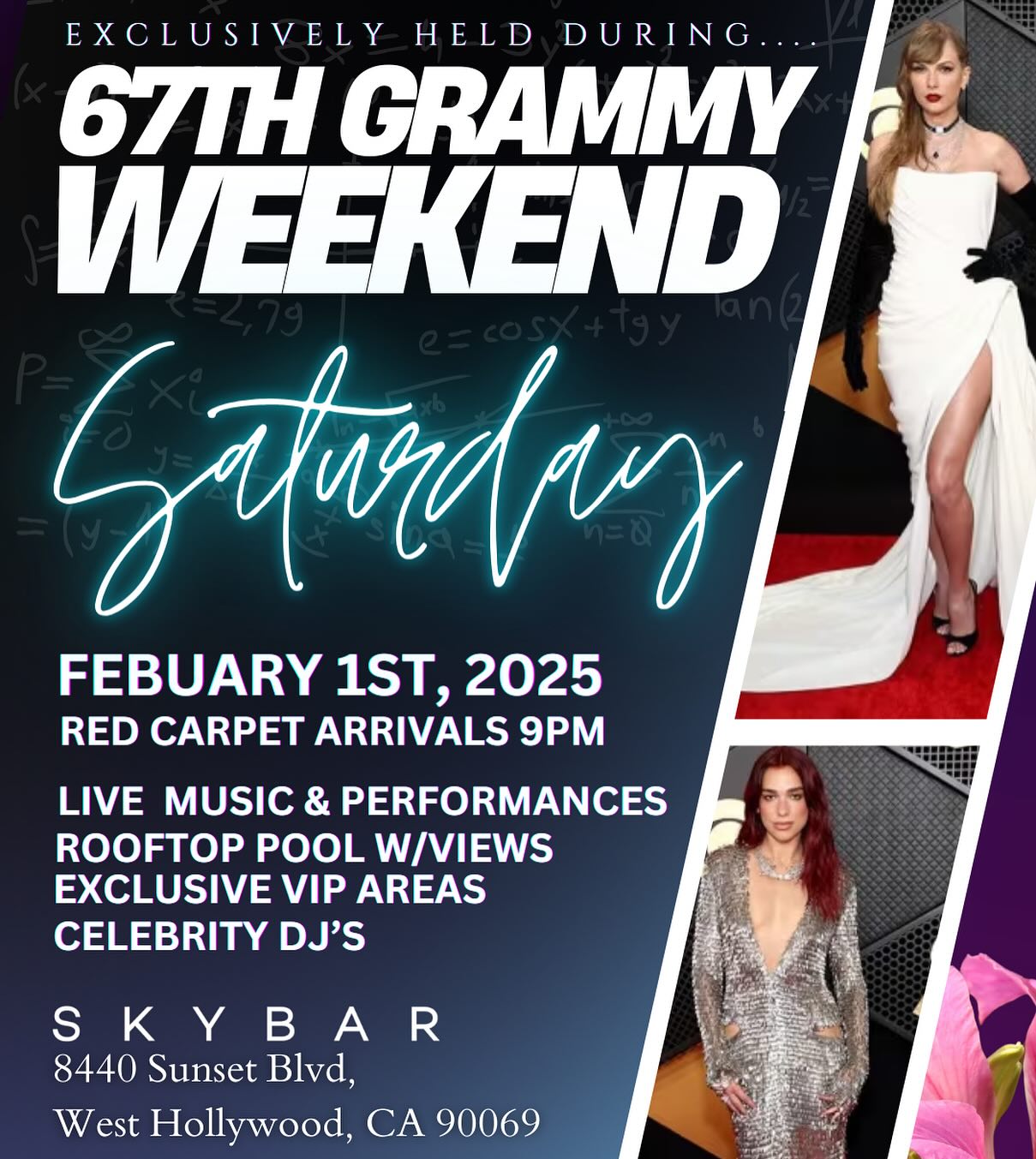 Annual 2025 Grammy Pre-Awards Night, presented by Social Mix Los Angeles, Xquisite Events, Today LA, and Maestro Entertainment. This exclusive, invite-only event will be held during the 67th Grammy Awards Weekend on Saturday, Feb 1st 2025 inside @skybarla | Tickets Available at www.SocialMixLA.com | DM here for Guestlist #grammys #grammyweekend #socialmixla