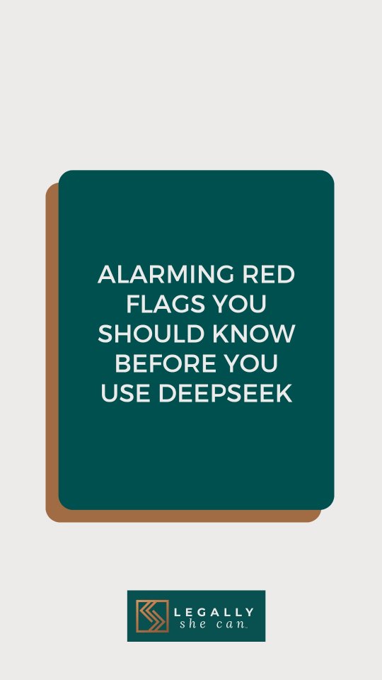 📢 Is DeepSeek Safe? Here’s What You Need to Know! 🚨
🌟Be compliant, stay protected. Write LEGAL below and I will send you a business and legal checklist of the things you need to secure and protect your business🌟
Thinking of using DeepSeek for your business? You might want to think twice.
❌ HERE’S THE PROBLEM:
⚠️ DeepSeek uses keystrokes patterns and collects data beyond the platform - - more than what Chatgpt collects (which is already problematic to begin with). This will allow the platform to profile you faster.
⚠️ They store your data indefinitely—unlike other AI platforms with clear retention limits.
⚠️ They store EVERYTHING in China, where the government can access your data at any time—without your knowledge.
💼 Should Businesses Use DeepSeek? If you care about data security, privacy, and protecting your business, this AI might not be worth the risk.
📢 Dangers of DeepSeek: Don’t let your business fall into a privacy trap.