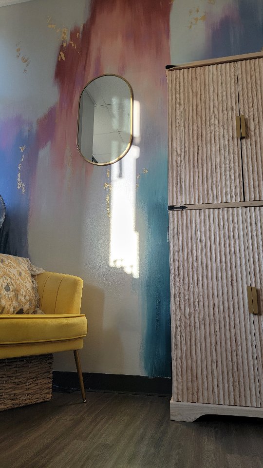 I am super thankful to have such a handy husband and a wonderful family.
My sweet man helped bring my vision to life! I love my new suite so much. It's exactly what I wanted.
I love working in a salon suite, but it's a game of tetris trying to figure out where everything goes without feeling cluttered.
This cabinet is so perfect. It holds EVERYTHING! The best part is that I can close it away to hide my things.
That was the most important part of the update, I didn't want to see all of my junk, lol
Can't wait to show all of my clients this week!