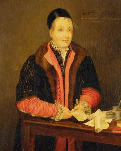 Hector Boece
BBKL XLIX (2024/25)
in Vorbereitung
online abrufbar
Autor: Egbert Schlarb
BOETHIUS (auch: Boece, Boyce, Boyis), Hector, Zuname: Deidonanus, * 1465/66 in Dundee, † 1536 in Aberdeen, Sohn von Alexander Boyis (ca. 1460-1500) aus einer angesehenen Landbesitzerfamilie in der Baronie Panbride/County Angus, und NN; zwei namentlich bekannte Brüder Arthur (Jurist) und Walter (Pfarrer); schottischer Historio- und Biograph, Gründungsrektor des King’s College in Aberdeen.
https://www.bbkl.de/index.php/frontend/lexicon/B/Bo/boethiusauchboeceboyceboyishectorzunamedeidonanus-84952