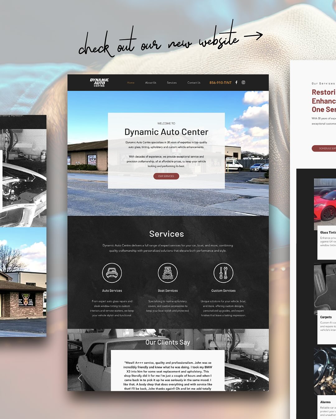 BIG NEWS! Our Website is LIVE!
We’re thrilled to announce the official launch of Dynamic Auto Centre’s brand-new website! 🎉 Now, it’s easier than ever to explore our expert auto glass, tinting, upholstery, remote starters, alarms, boat covers, custom services, and more—all in one place!
Check out our site, book a service, and let us take your vehicle or boat to the next level with top-quality craftsmanship at unbeatable prices! DynamicAutoCentre.com
Located in Pennsauken, NJ. Serving South Jersey and the Tri-State Area with over 30 years of experience. Bring your ride in today!
👉 Don’t forget to follow and like us on Instagram and Facebook to see all of our featured and current projects!
#DynamicAutoCentre #AutoGlass #WindowTinting #CustomUpgrades #BoatCovers #AutoUpholstery