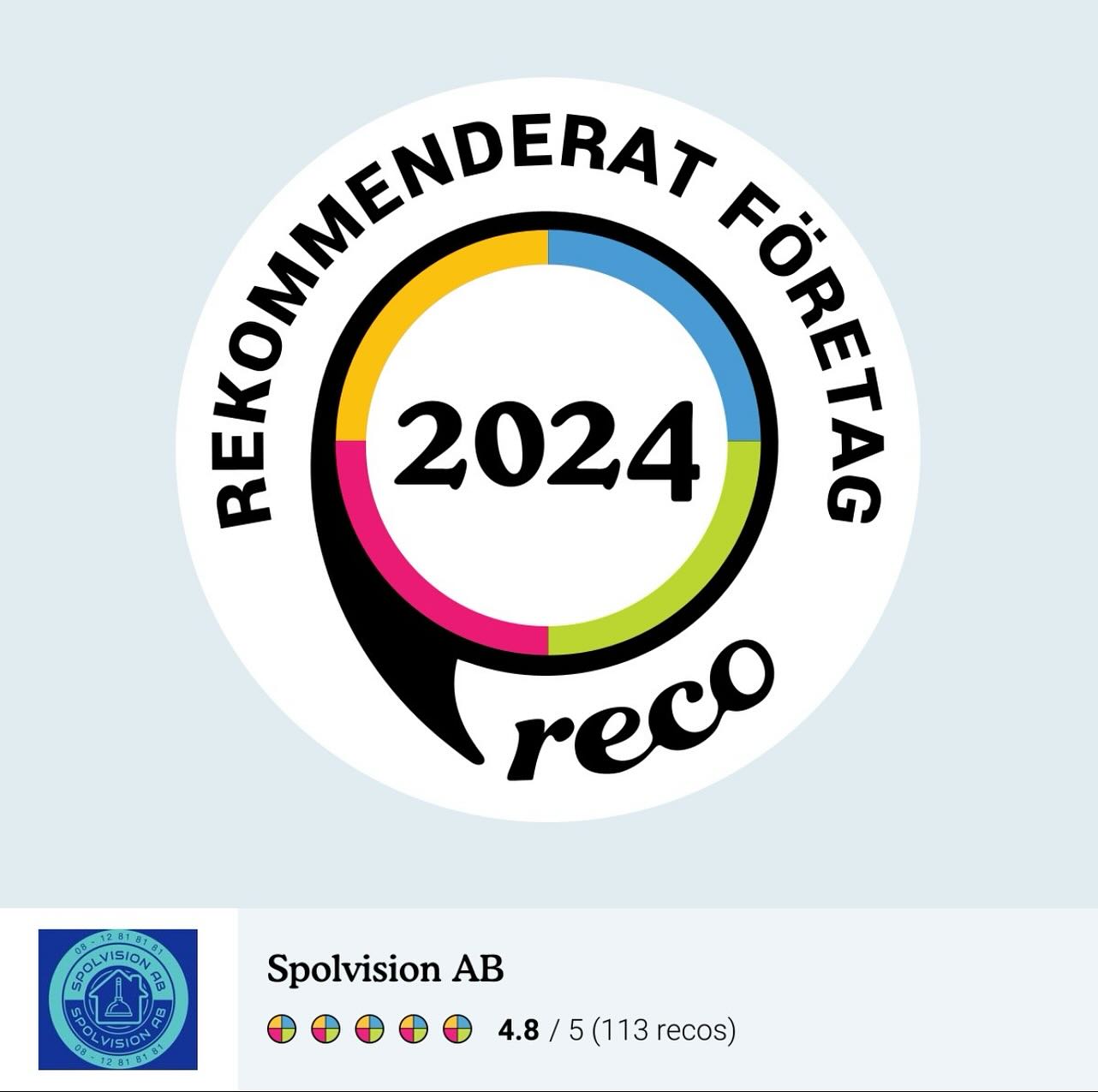 Vi är glada och tacksamma över att ha blivit utsedda till Rekommenderat Företag 2024 – för andra året i rad. Stort tack till alla våra fantastiska kunder för era omdömen och ert förtroende!