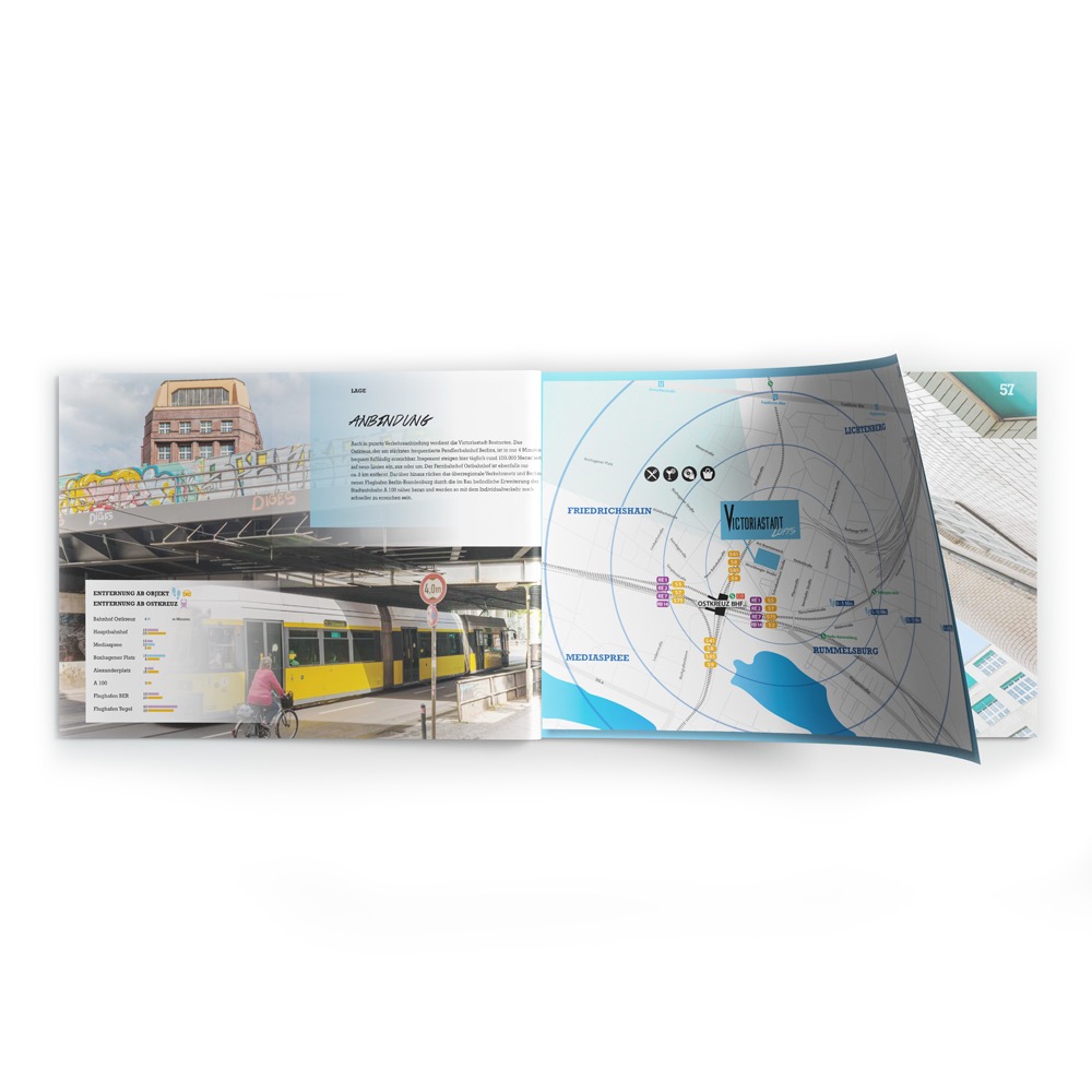 Layout und Reinzeichnung eines Verkaufsexposés für die Agentur Prime Objects GmbH