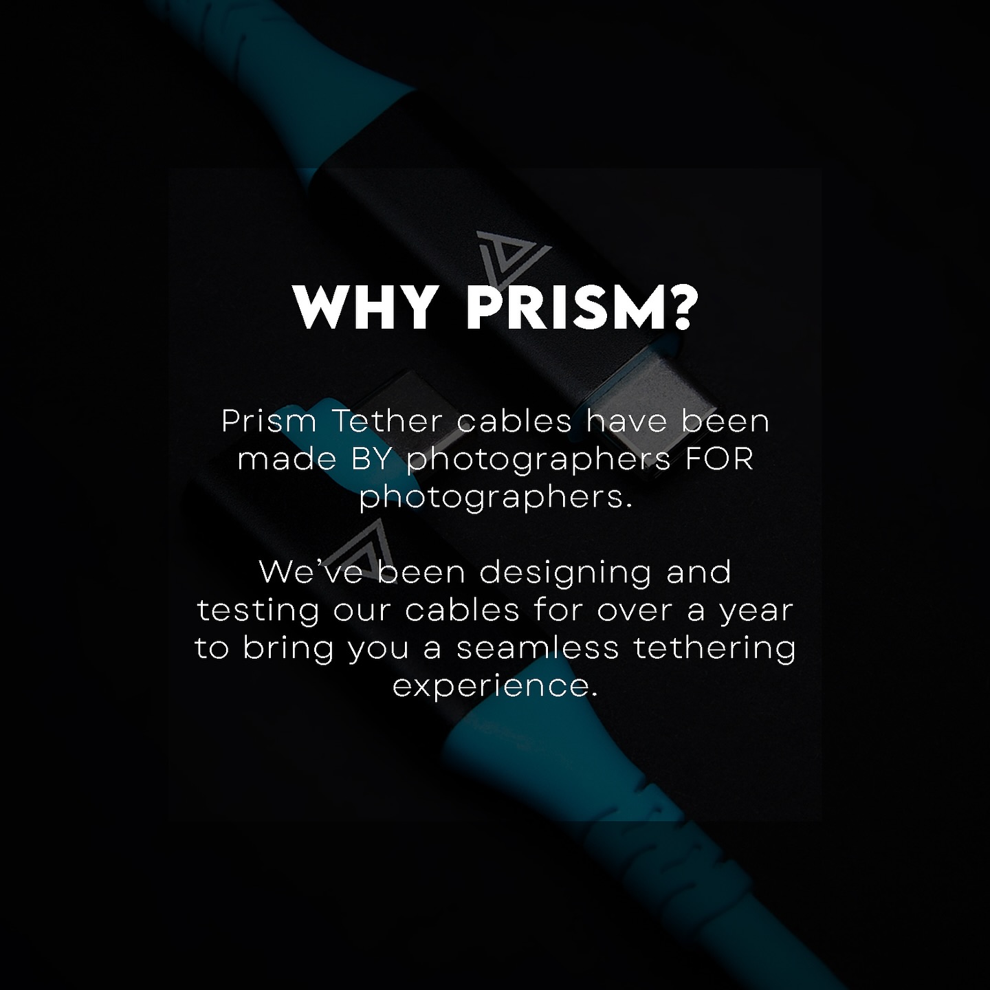 Introducing Prism Tether - designed by photographers who understand the demands of the craft. Our cables are the culmination of a long journey to perfect tethering. Discover seamless connectivity built for professionals. #prismtether