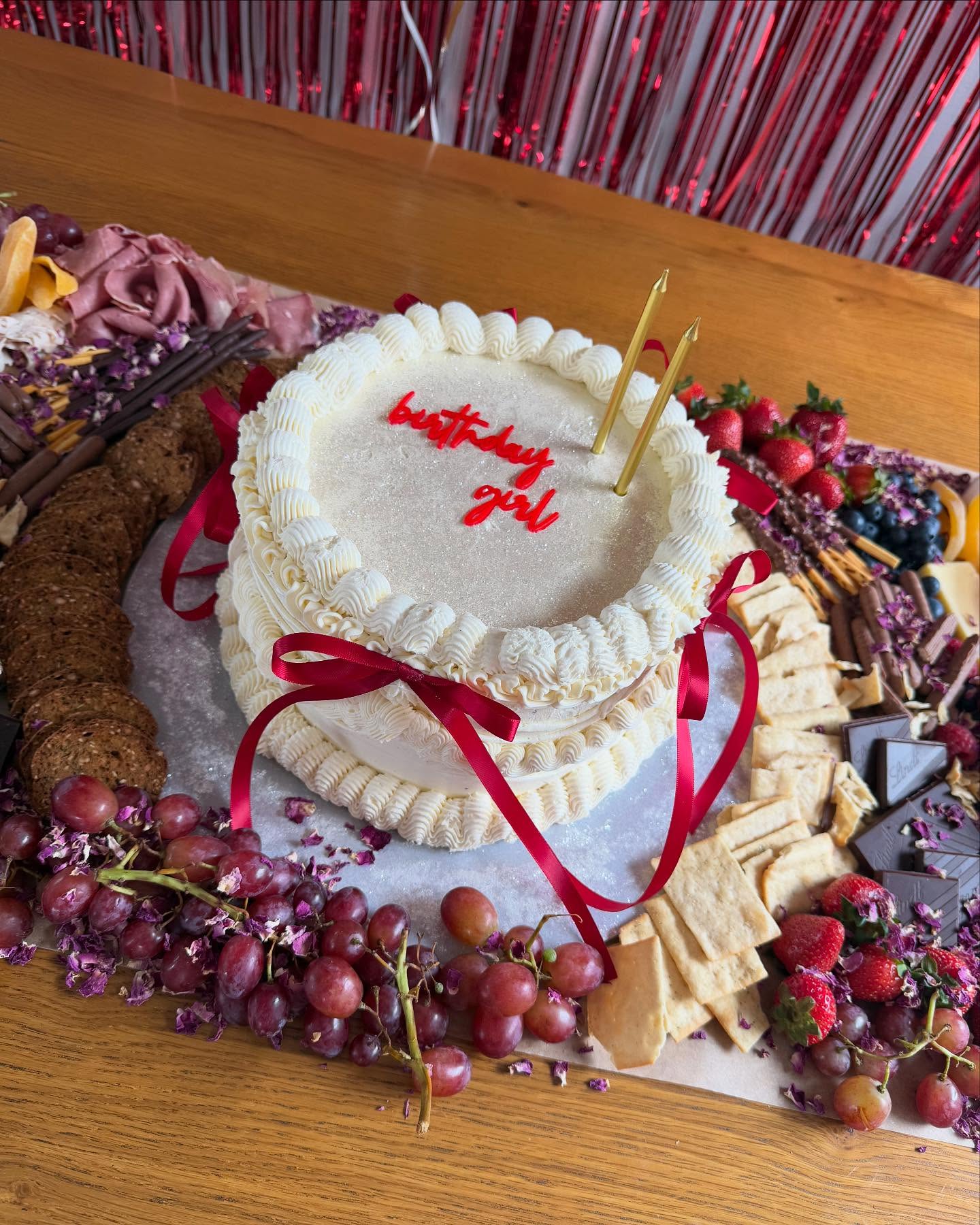 Double the layers, double the love! 💕
Tessie’s Treats is serving up a slice of birthday magic with this dreamy two-tier red velvet cake.
A velvety cream cheese ganache inside, wrapped in a soft white buttercream and vintage piping, all topped with a sparkle of edible silver glitter ✨.
And of course, a little birthday flair with five red ribbons and a special sign just for the birthday girl! 🎂✨
#TessiesTreats #BirthdayBliss #RedVelvetDream