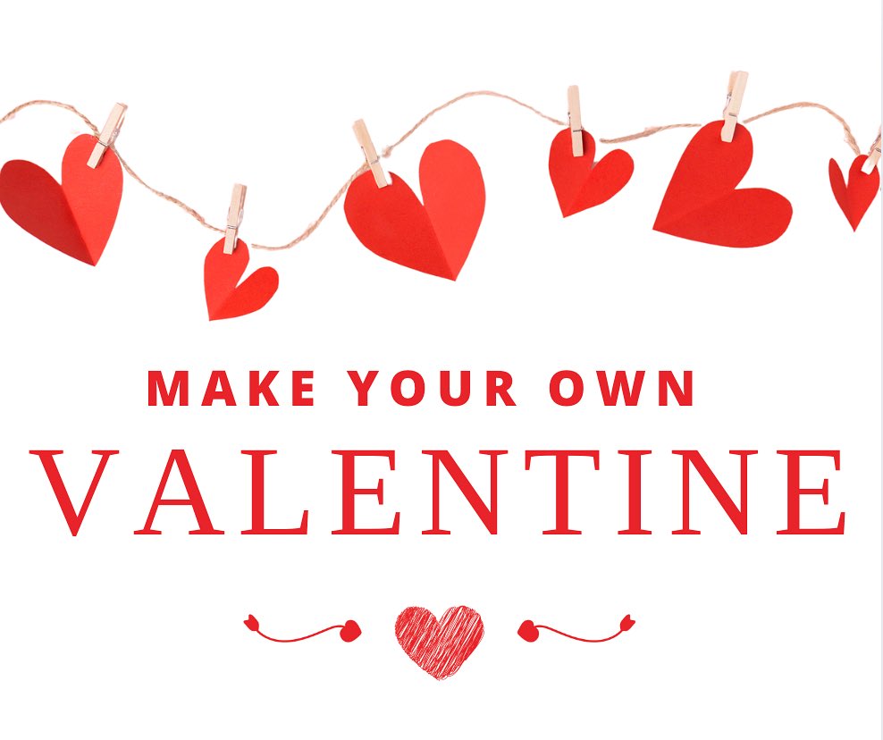 All week in the library! Make a card for your special someone, a friend, or your Mom (she’d love one!).