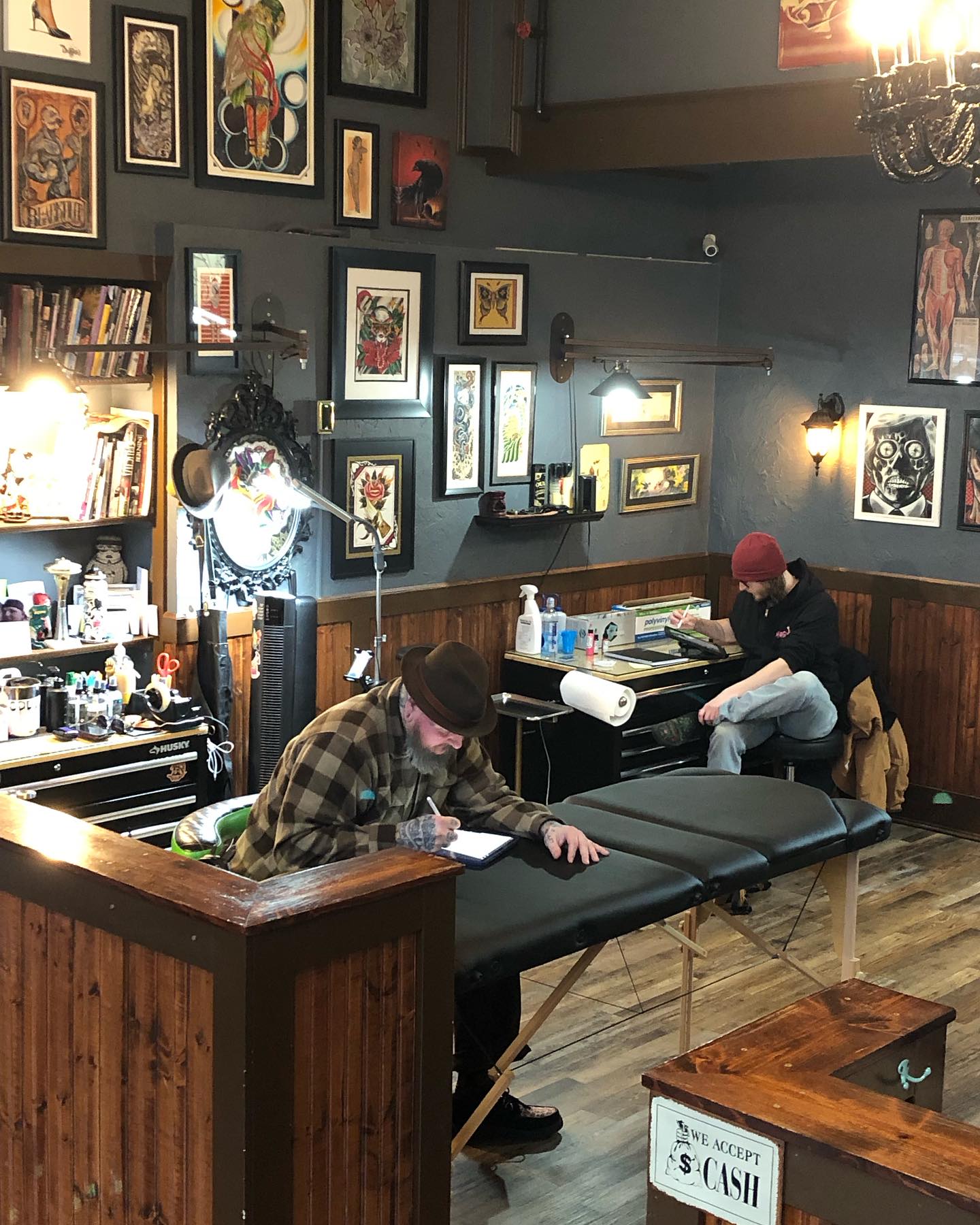 @jessetattoosyou is hanging out with @miko.tattooer all day and is accepting walk-ins. Hit him up through his instagram page or call the shop now at 253-267-5439 for a Valentines tattoo with your special person.