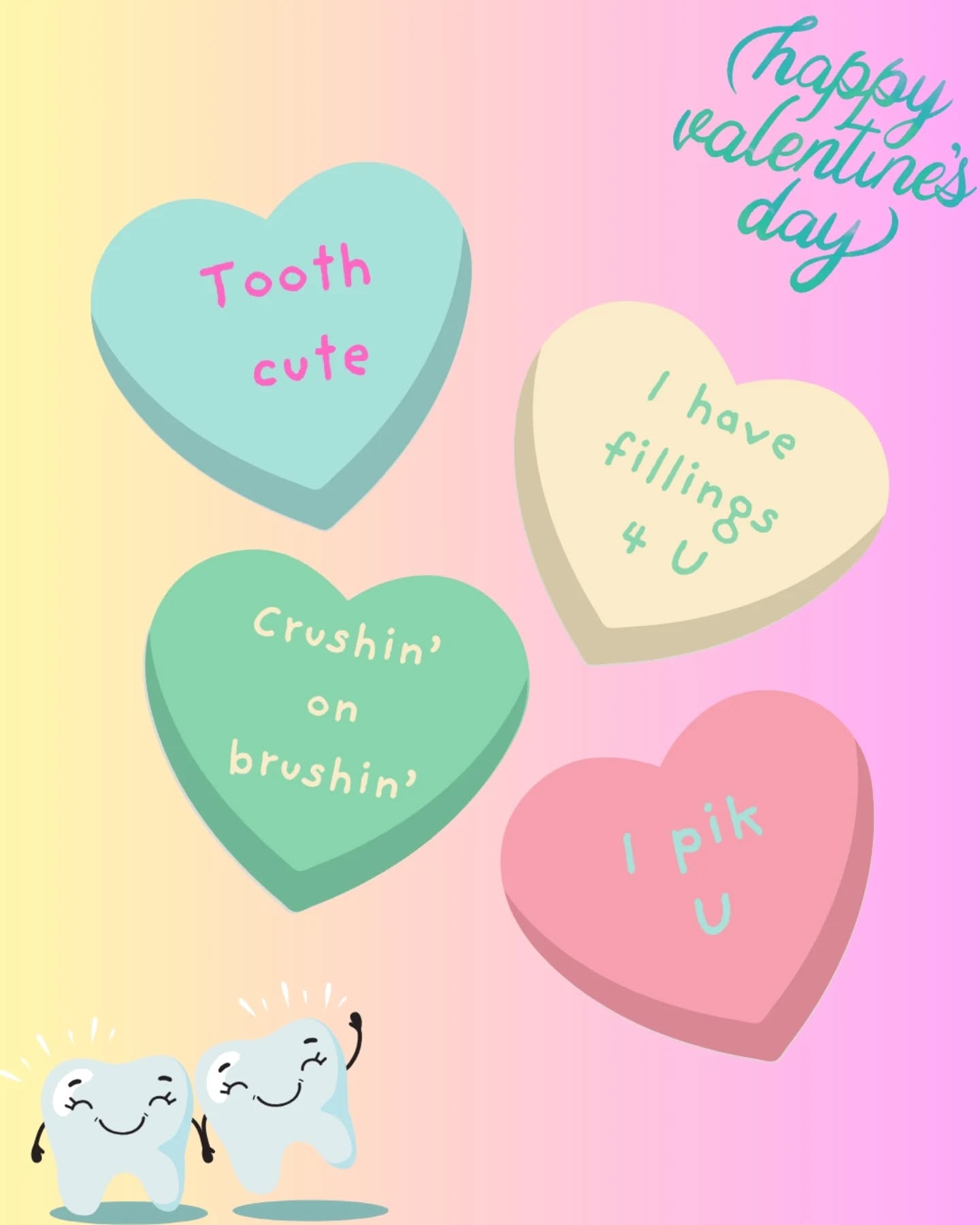 Happy Valentines Day 🩵💛💚🩷