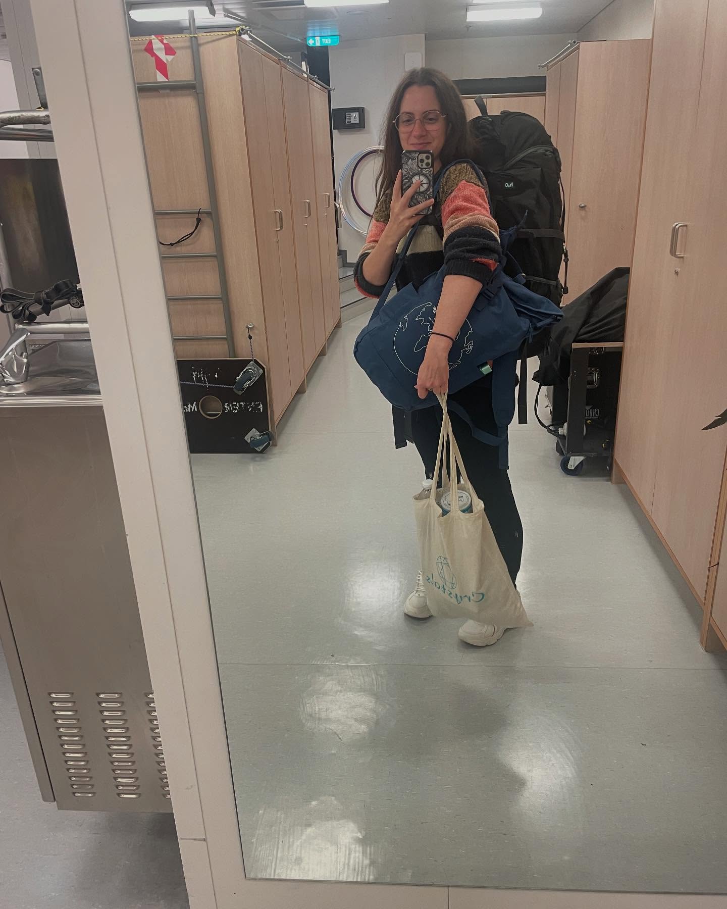 Just before leaving the ship I took a photo of myself in the backstage mirror that every day I would have a little costume check/Jane McDonald moment in. I had two cases as well as all those bags btw. I didn’t take many photos of my costumes but these ones are my favourites. #cruise #cruiseship #cruiseshiplife #cruiseshipjobs #cruiseshipsinger #meinschiff #meinschiff6 #singer