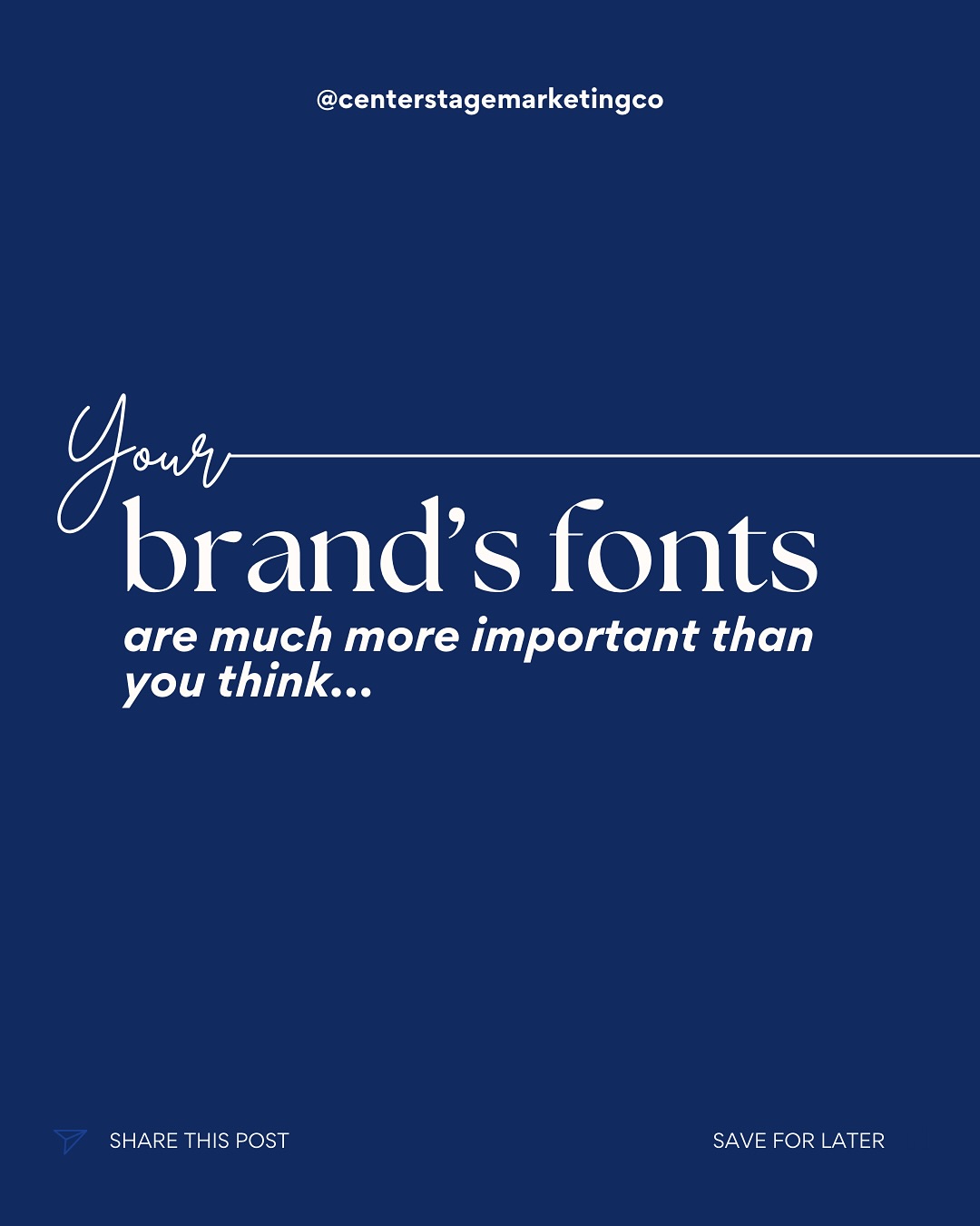 You may think you can just pick any font and get away with it… but your font selection is actually incredibly important! 🤯
Your brand fonts impact how people perceive your business, from professionalism to personality.
Your font should tell your brand‘s story!! Choosing the right fonts can make your content more readable, engaging, and visually appealing to your audience.
Need help with your branding? Reach out!
#digitalmarketing #digitalmarketing101 #marketingdigital #digitalmarketingtipsandtricks #digitalmarketingtoronto