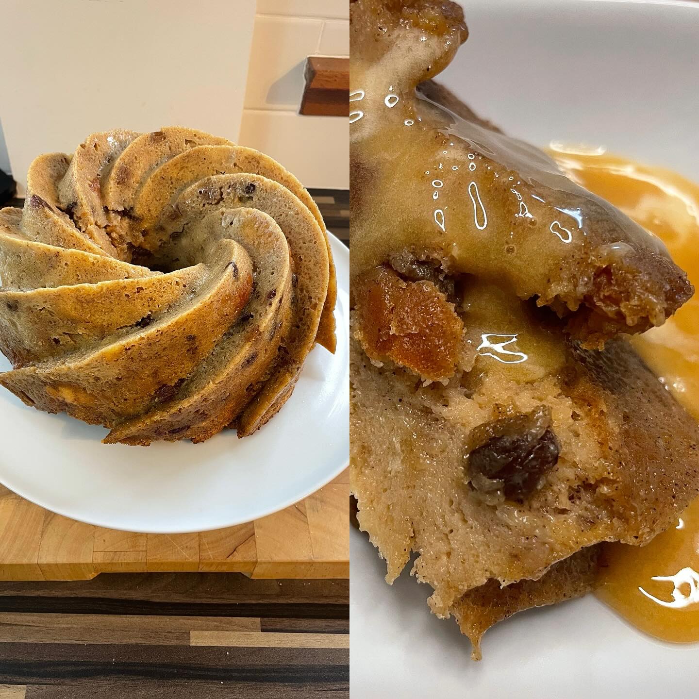 Rum Raisin Bread Pudding….heavy on the rum😉