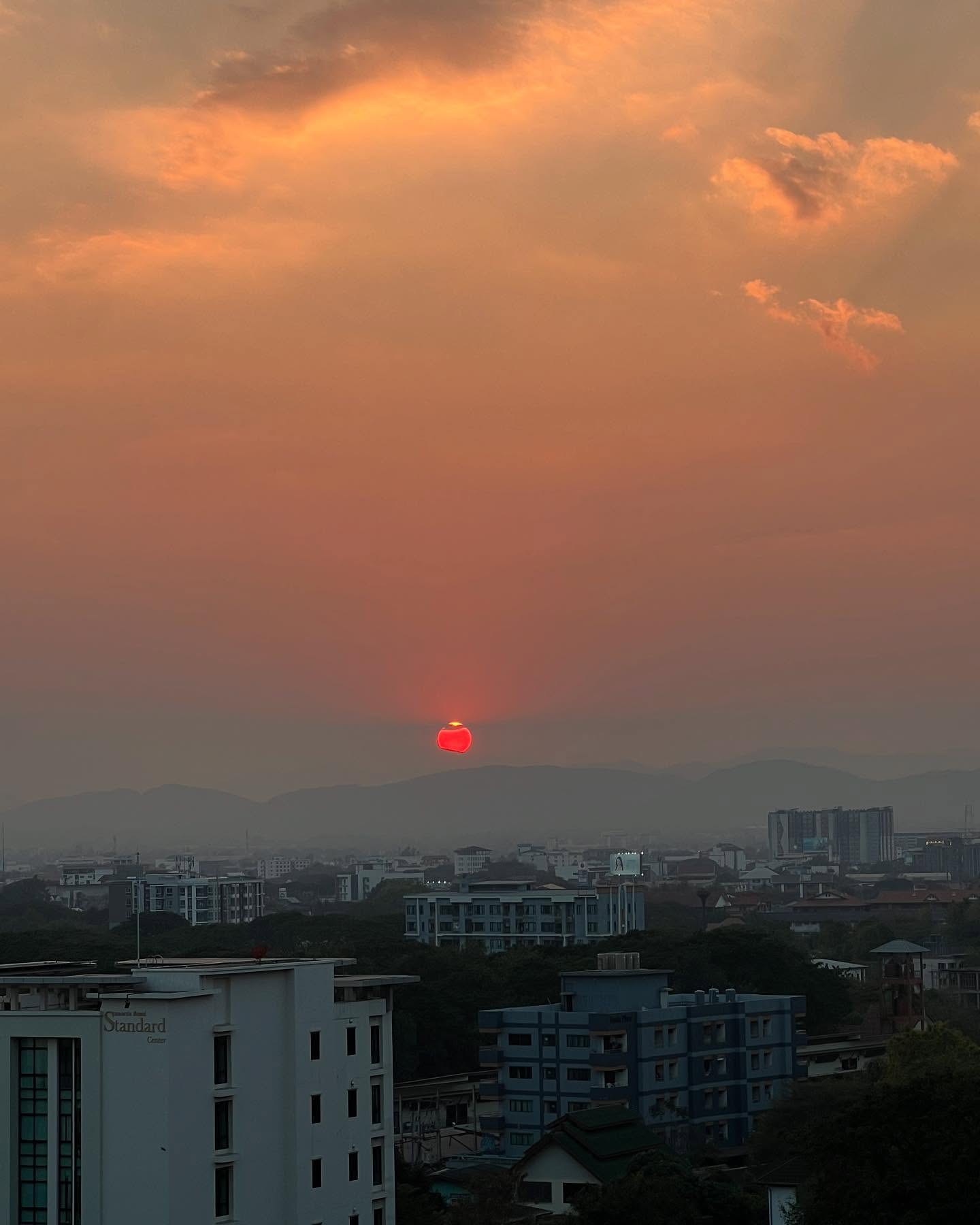 Beautiful sunset in Chiang Mai. #chiangmai