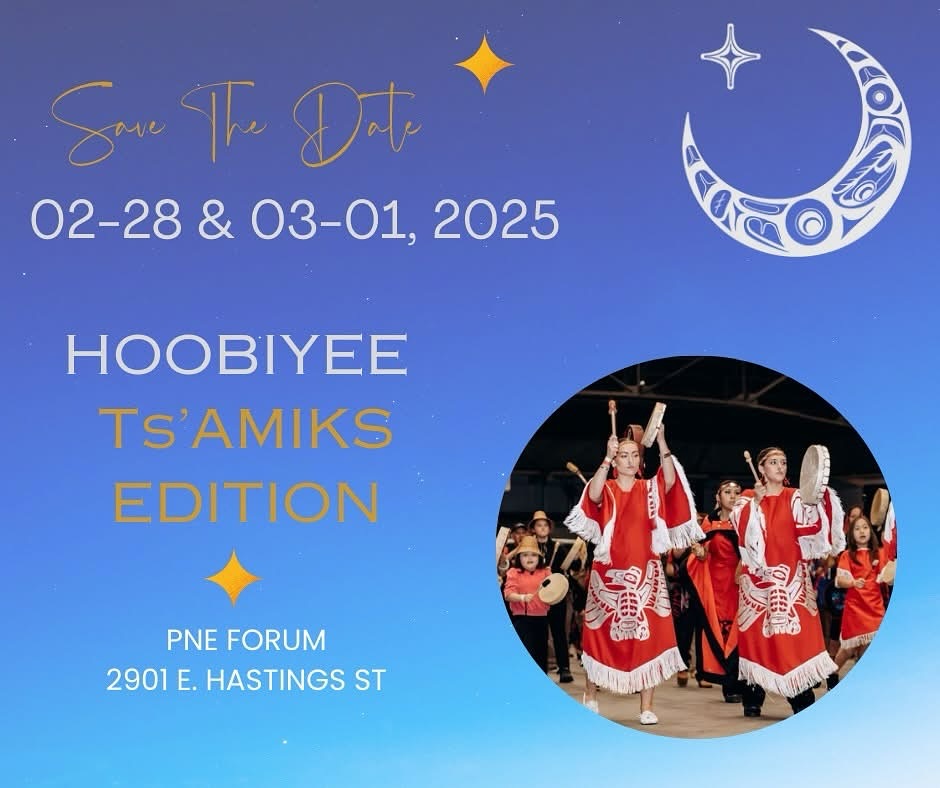 See you there!
Feb 28 - Mar 1 2025
#Hoobiyee2025
#pne #pneforum #nisgaa #nisgaanation #nisgaanewyear