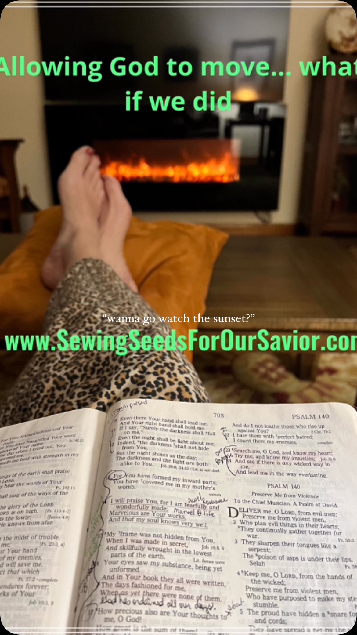 Be still and allow God to move in your life. #sewingseedsforoursavior #blessed #SpiritualGrowth