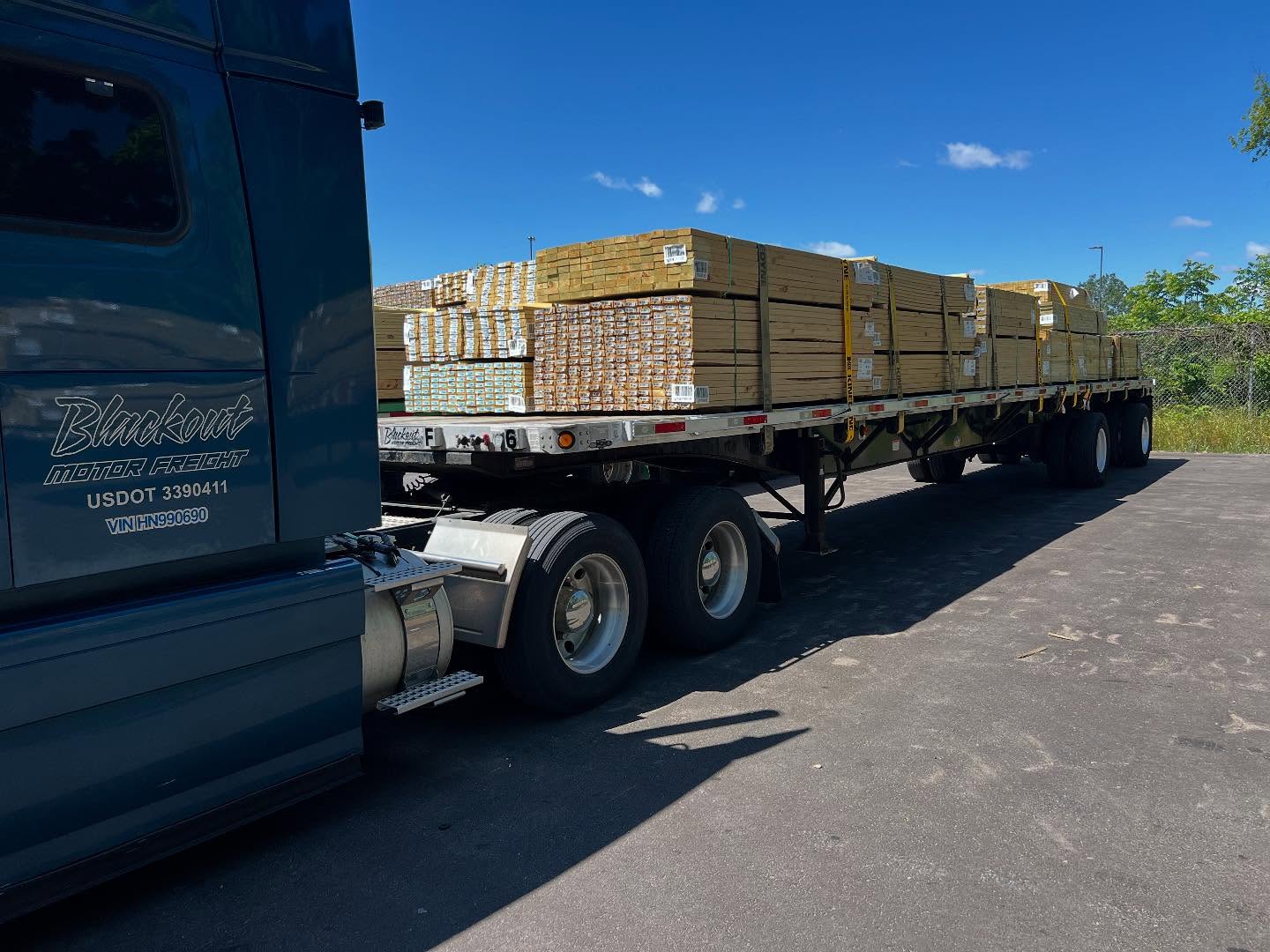 Hauling lumber across Michigan