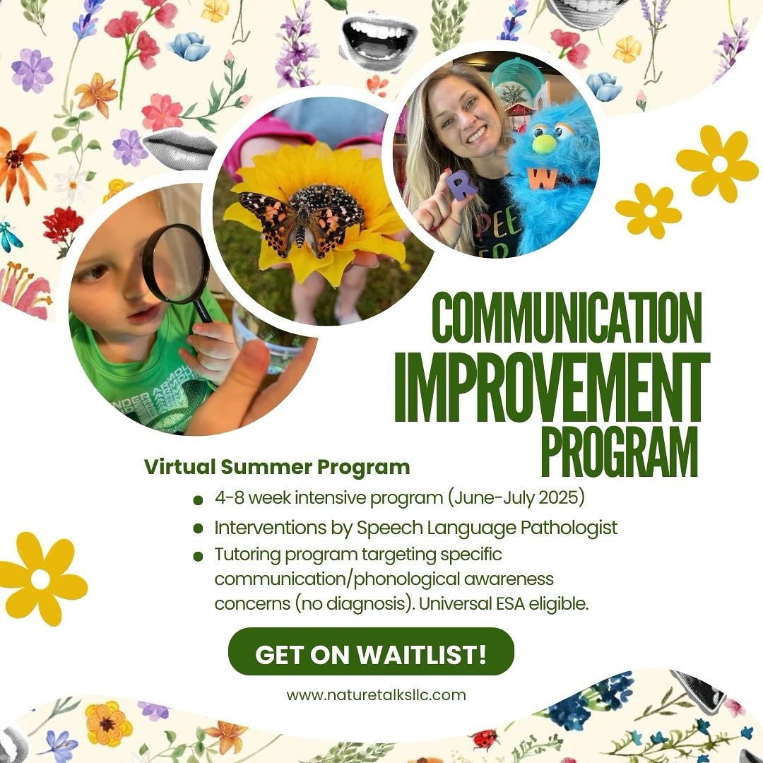 Message @naturetalks_llc to get on the waitlist!!