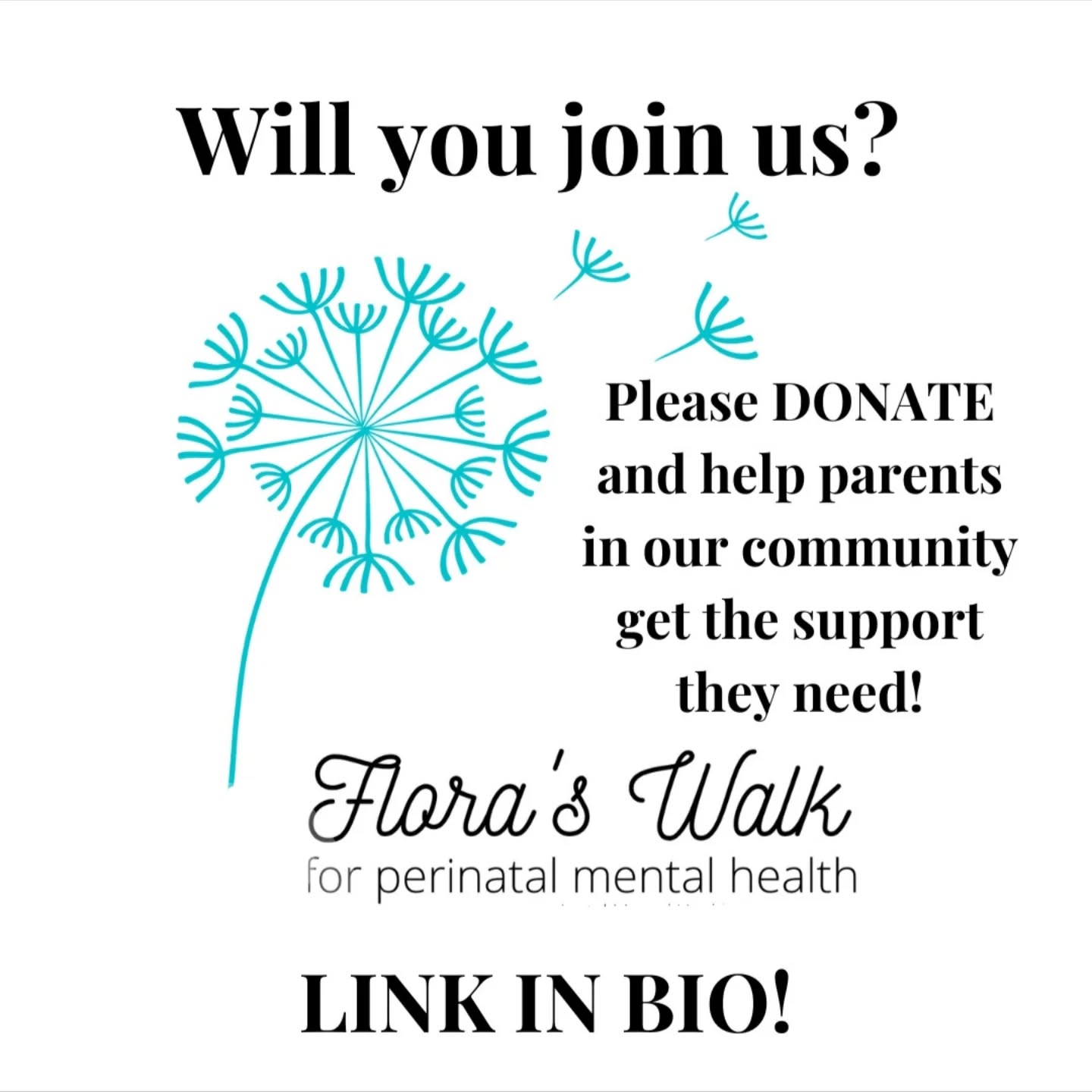 Hey there people, just a reminder that my fundraising page for Flora's Walk is NOW LIVE and EAGERLY AWAITING donations! 🎉🎉
Don't know what Flora's Walk is? Well...It's just the nation's largest fundraiser for perinatal mental health, that's all!
Each year, Flora's Walk raises both awareness and funding for parents who are experiencing perinatal mental health struggles. 70% of all funding raised this year by Team Hamilton will go towards providing low-cost and no-cost perinatal mental health services for parents right here in the Hammer!!! 🔨 And the remaining 30% will go towards Life With a Baby's peer support programs and Flora's family!
Given how common perinatal mental health issues are, we ALL have either experienced them ourselves OR love someone who has ❤️ Think about how powerful it could be to rally around those in our community who might be going through this and need our support to access care...
Visit the link in my bio to learn more and please do consider giving to this worthy cause!