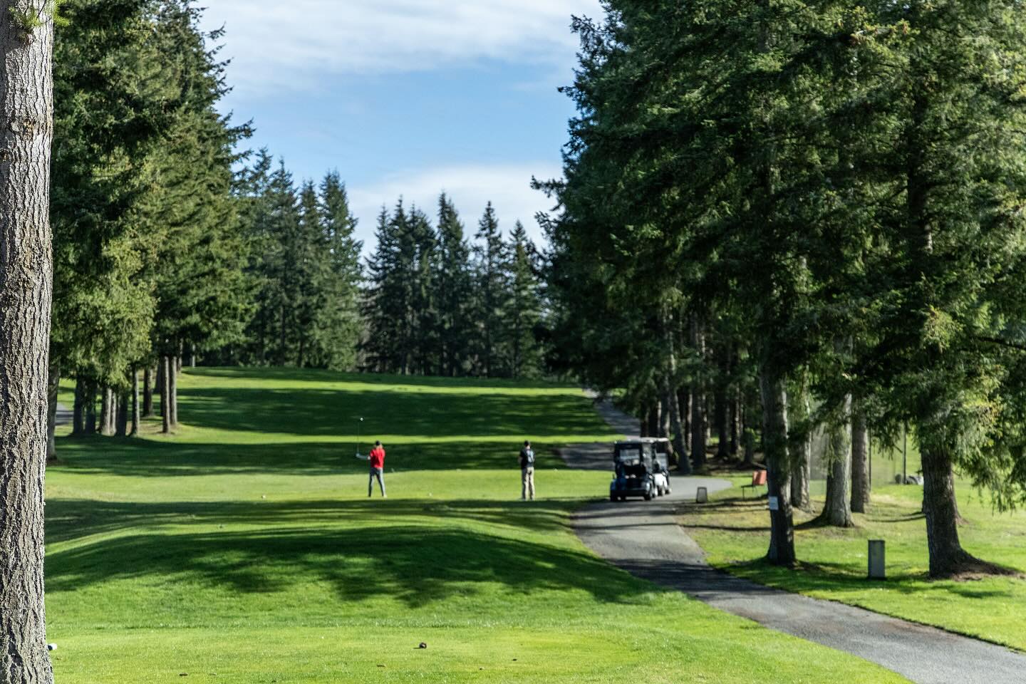 Conditions update 2/27/25: Sunshine and good times! Greens are mowed and rolled. According to our Men’s Club, fairways are in decent shape. It’s pretty wet out here, but folks are pleased with overall shape and are able to score well. Carts are on-the-path only. Maintenance is still working on cleanup from the storm. Happy golfing!