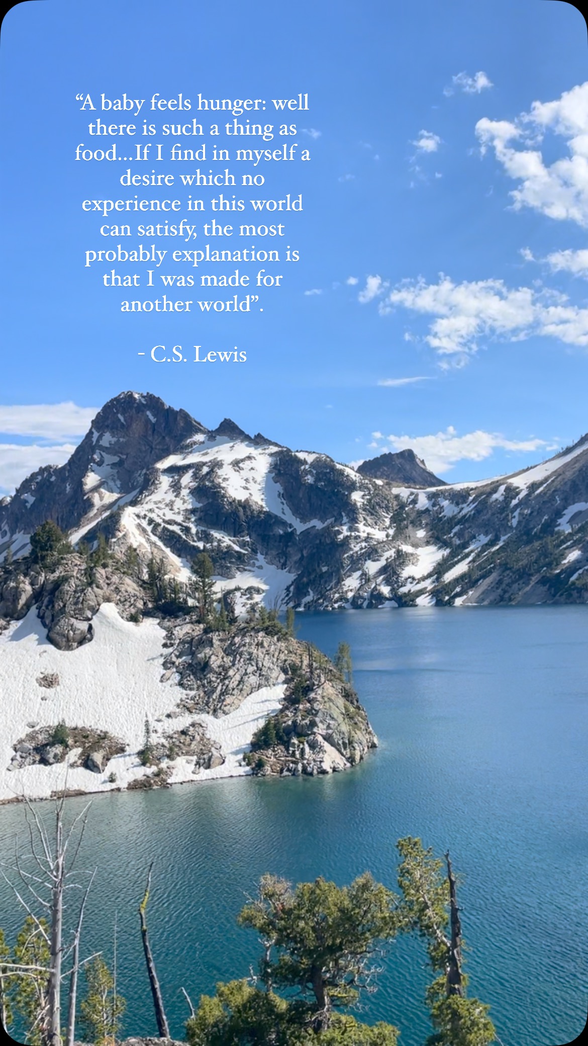 In the search for hope, we must be careful in what we place our hope in. How to endure and be thankful in this life without placing our entire worth and value into the things of this world can be a difficult balance to navigate. Lewis so eloquently paints the picture of unmet desires pointing to something that will fulfill them! This hope we can cling to and anticipate: the day when our deepest desires will one day be met in full!
“For I know the plans I have for you, declares the Lord, plans to prosper you and not to harm you, plans to give you hope and a future”. - Jeremiah 29:11
Counseling is not a promise to an “immediate fix”, but can be a strong source of support in the midst of enduring suffering and navigating the effects suffering has on the mind.
#christiantherapy #centerforchristiantherapy #mentalhealth #hope #faithbasedhealing #faithandwellness #christiantherapistsofslc #cct #healingjourney #couplescounseling