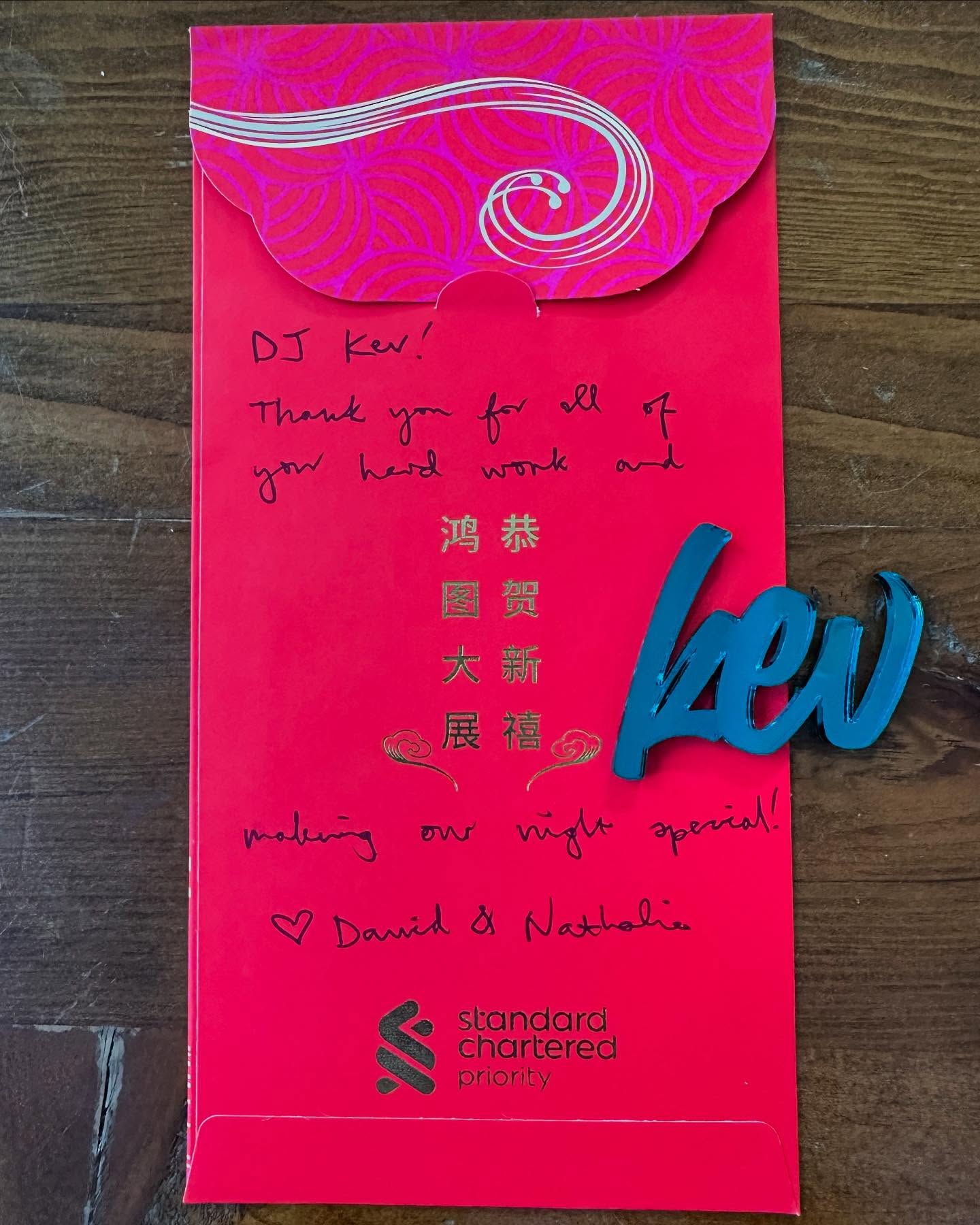 It’s the little things that make this job so rewarding! Over the years, I’ve received countless tokens of appreciation from clients, but it’s the extra effort they put in that really makes it special. A nice little touch… @daviddeejjames #Grateful #DJLife #GoodVibes #melbourneweddingdj #thernbdj