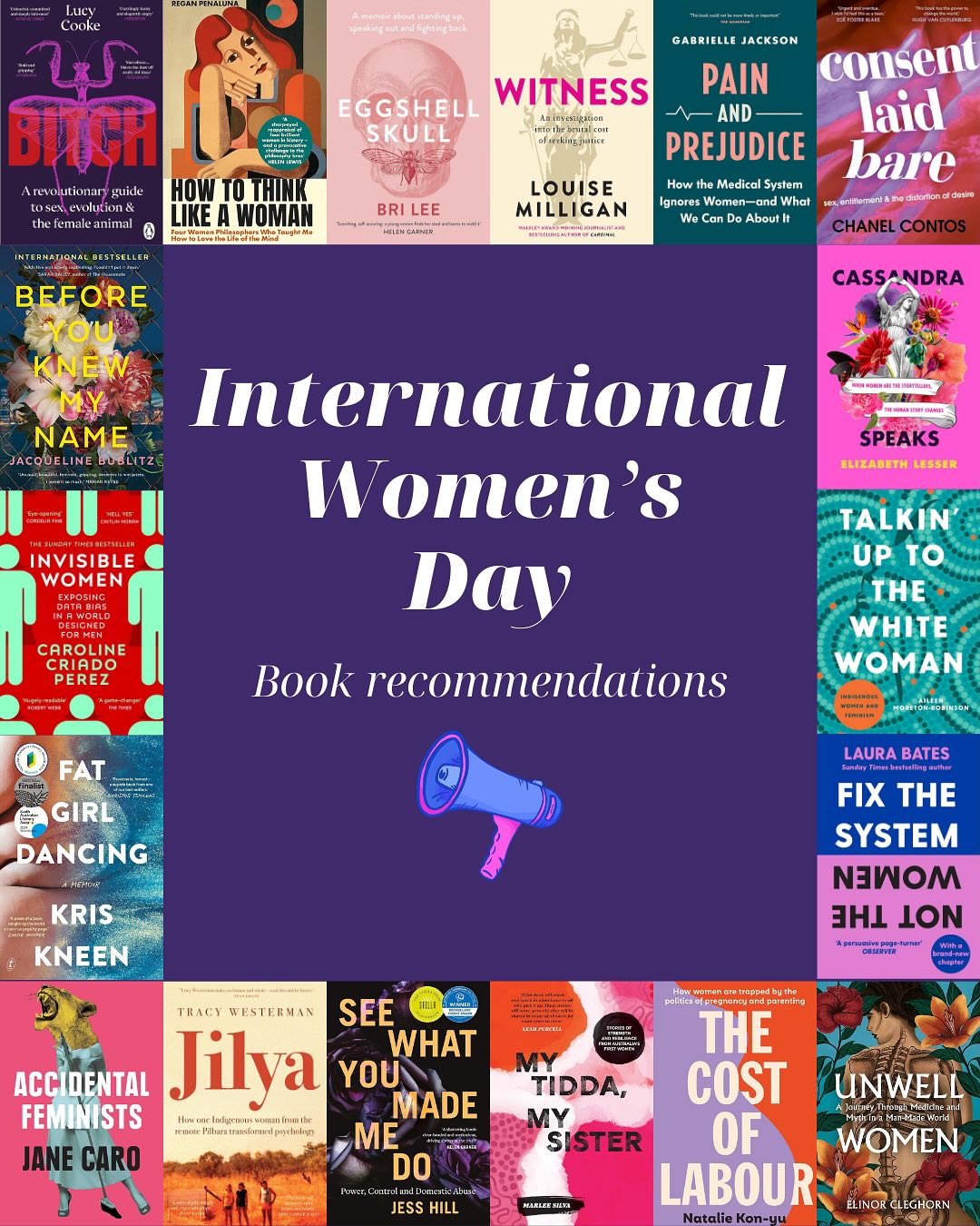 This International Women’s Day, make sure you’re reading books by and about a diverse range of women 💜
#InternationalWomensDay #IWD #IWD2025 #RightsEqualityEmpowerment #feministbooks #bookstagram #australianbookstagram #australianbookstagrammer #bookrecommendations #diversebooks