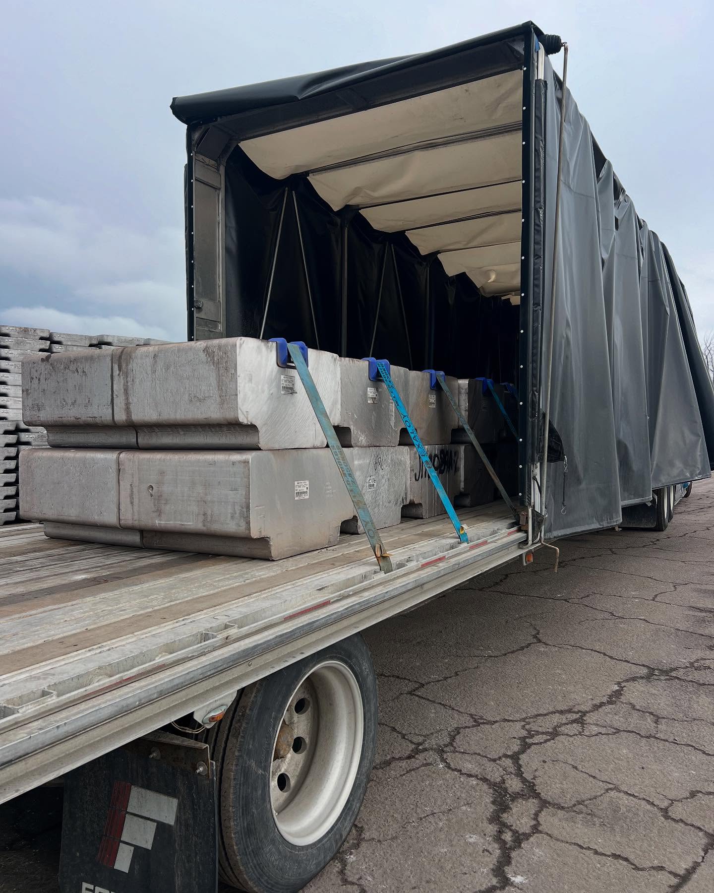 Large Aluminum Ingots heading down to Ohio for processing.