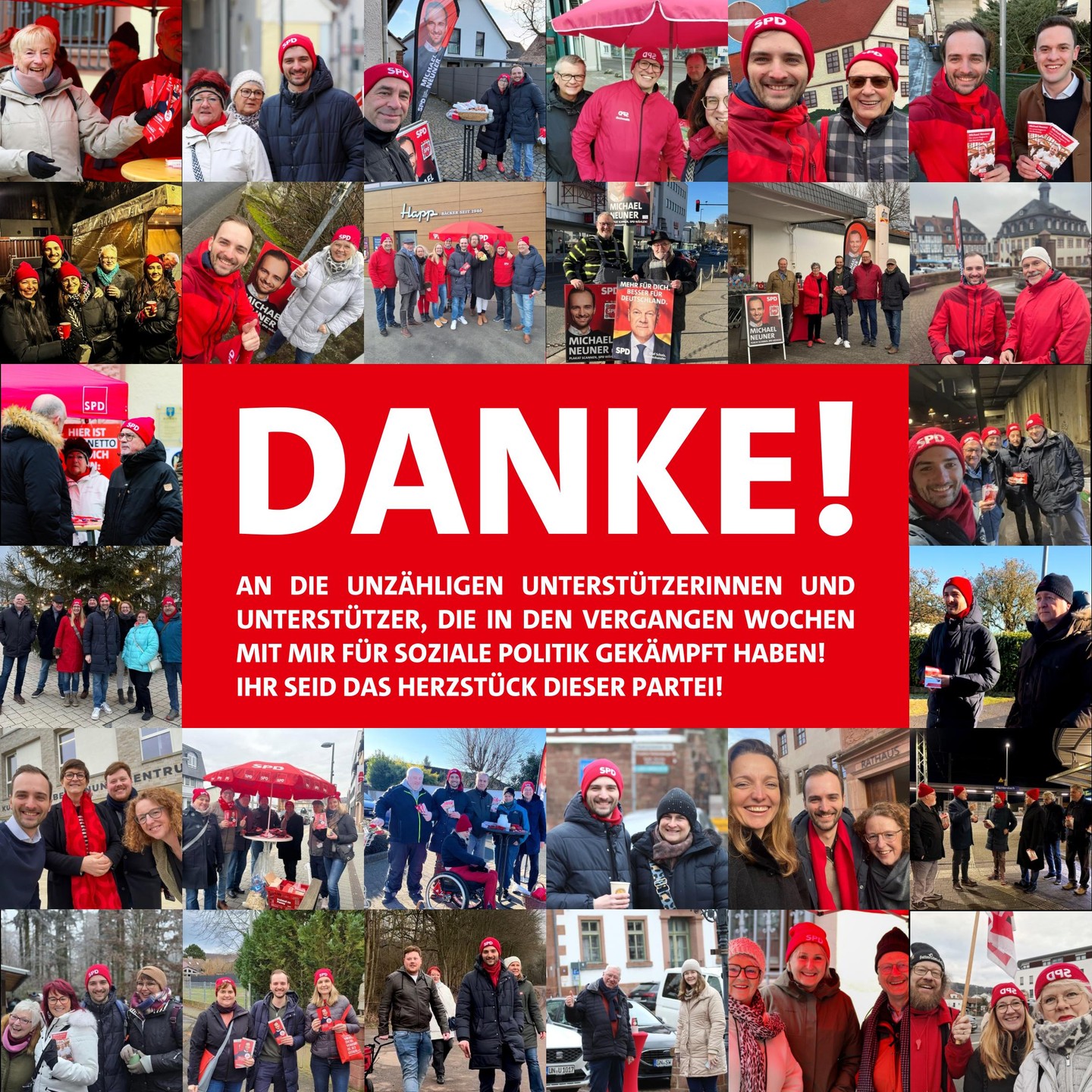 Was für ein Wahlkampf!
Danke für 29.795 Gründe, weiterzumachen. Ein großes Dankeschön an alle Wählerinnen und Wähler, die mir bei dieser Bundestagswahl ihr Vertrauen geschenkt haben – das macht mich dankbar, stolz und motiviert zugleich. Ein riesiges DANKESCHÖN auch an mein unglaubliches Wahlkampfteam und an alle, die in den letzten Wochen mit mir gekämpft haben. Dieses Team war unglaublich! Der Rückenwind aus Berlin blieb zwar aus, aber das hat uns nicht davon abgehalten für die sozialdemokratischen Werte zu kämpfen. Nach ein paar Tagen Pause geht’s weiter – versprochen! Wir haben noch viel vor. ✊🌹
#Danke #Wahlkampf #Teamwork #SPD #WeiterGehts #ZusammenStark #29kStimmen #MainKinzig #Wetterau #Schotten