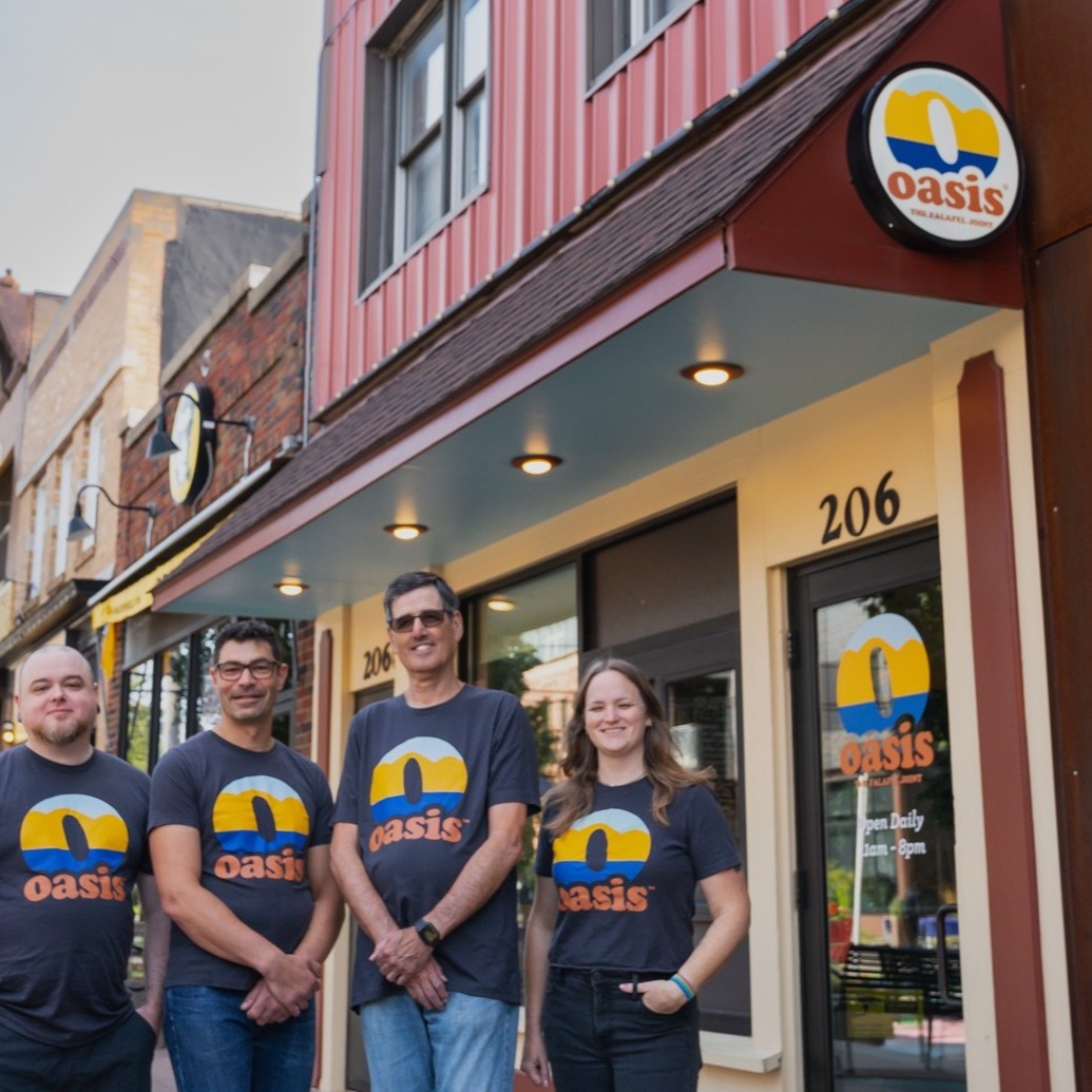 Looking to support local and use your dollars where it counts today (and everyday)? Oasis Falafel is immigrant owned, LGBTQ+ managed, staffed, and welcoming, and a community supporter for over 20 years 💛🌈