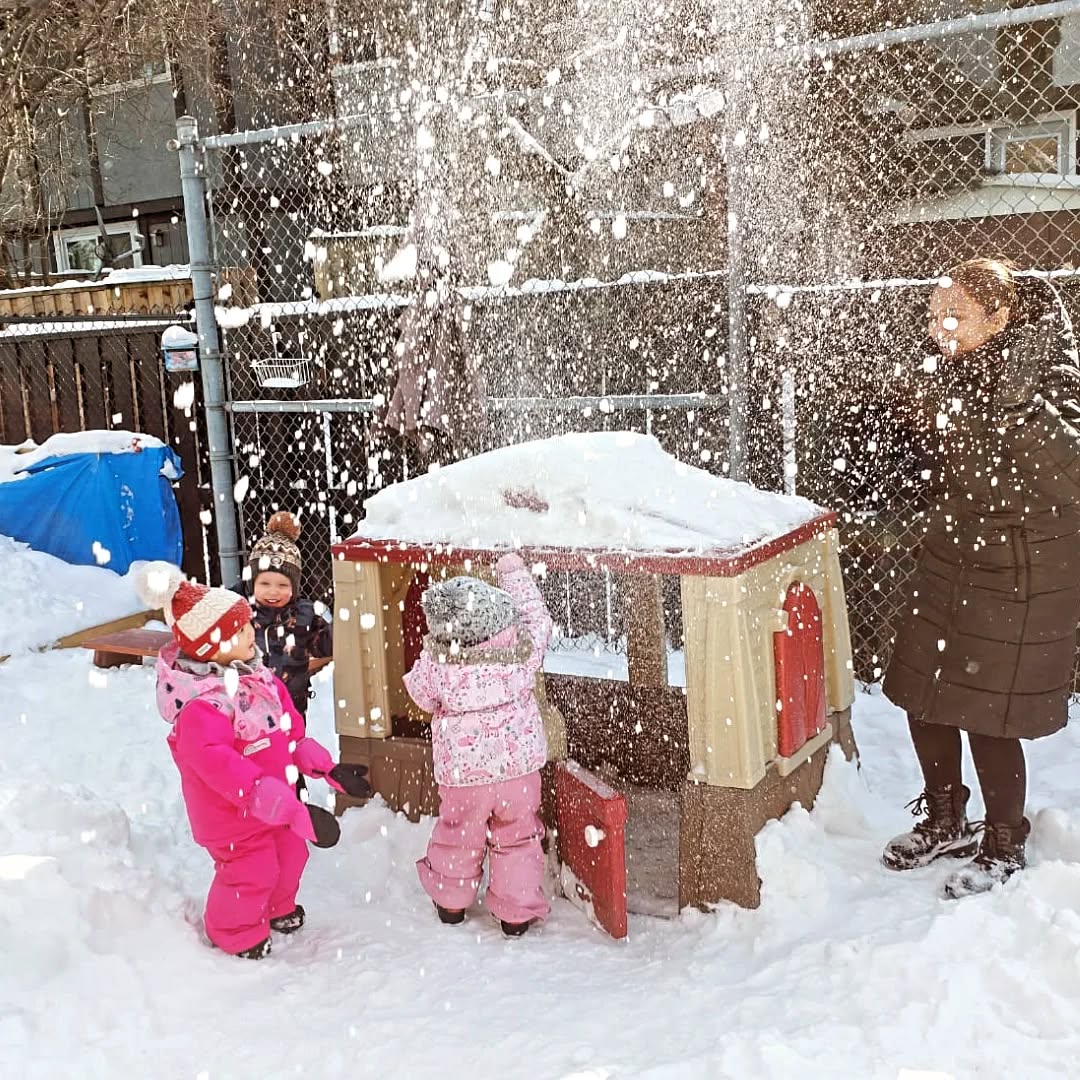 It's a beautiful day here at Lily Montessori 💗 ❄