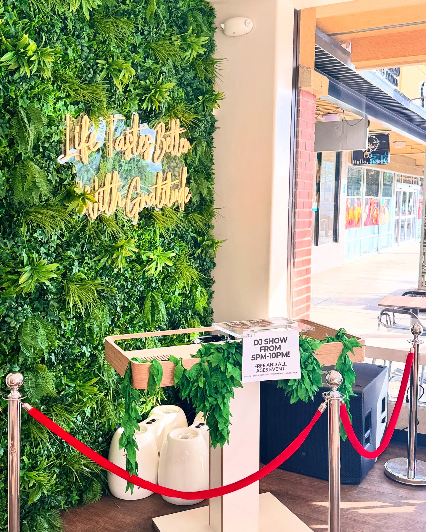 Join us tonight at @gratitudecoffeebar and @gratitudelounge for BPM - Brews. People. Music. This is a free, all ages event and we will have live DJ performances from 5pm - 10pm! Full coffee bar, beer/wine/cocktails, music, and community!