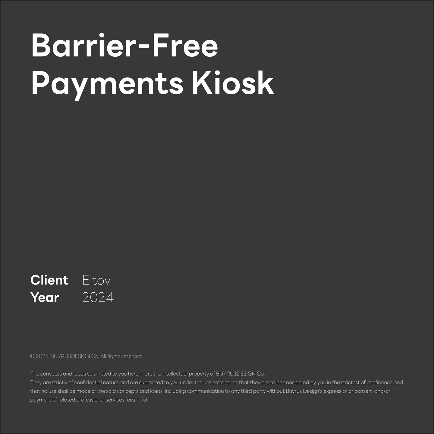 Barrier-Free Payments Kiosk
Client : Eltov
Year : 2024
Designed by @buyrusdesign_product
이 키오스크는 시각, 청각, 신체적 장애가 있는 개인뿐만 아니라 노인과 어린이 등 디지털 소외 계층이 직면한 문제를 해결하는 것을 목표로 합니다. 이러한 문제는 COVID-19 팬데믹 기간 동안 비대면 서비스 시장의 급속한 확장과 임금 상승과 맞물려 심화되었습니다.
배리어프리 키오스크는 다양한 접근 방식을 통해 '디지털 포용'의 진정한 의미를 구현합니다.
선행한 안내 키오스크 디자인 과정에서 분석한 사용성과 도출한 아이디어를 토대로 편의성을 개선하는 레이아웃을 도출하였습니다.
디자인 아이덴티티 또한 안내 키오스크 디자인을 계승하여 누구나 도움 없이 직관적으로 결제할 수 있는 결제형 키오스크를 디자인 하였습니다.
This kiosk aims to address the challenges faced by digitally marginalized groups, including individuals with visual, auditory, and physical disabilities, the elderly, and children.
These challenges have been exacerbated by the rapid expansion of the contactless service market, particularly during the COVID-19 pandemic and against the backdrop of rising wages.
Through various methods, the kiosk embodies the true meaning of "digital inclusion".
Based on the usability analysis and insights gained from the previous information kiosk design process, we developed an improved layout for enhanced convenience. The design identity was also inherited from the information kiosk, resulting in a payment kiosk that enables intuitive and independent use by all users.
#kiosk #paymentskiosk #barrierfree #smartkiosk #covid19 #productdesign #industrialdesgin #Rendering #designwanted #designellipse #designburger #id_curated #lemanoosh #yankodesign #designstudio #designagency #buyrusdeisgn