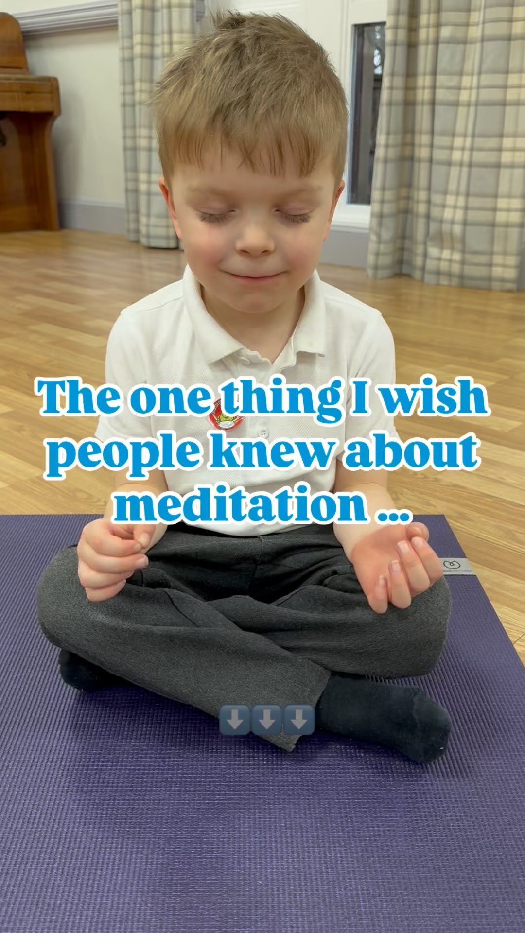 I wish more people knew that meditation is not about stopping your thoughts but changing your relationship with them. It’s a powerful tool for all ages—especially for children! ✨
Most people think meditation is just about sitting still—but for kids, it’s so much more than that. It helps them regulate emotions, improve focus, and build resilience. And the best part? It can be simple, fun, and engaging.
One of my favorite techniques to teach kids is finger-tapping meditation. We gently tap each finger to the thumb while saying:
✨ Peace (index finger)
✨ Begins (middle finger)
✨ With (ring finger)
✨ Me (pinky finger)
This rhythmic movement, combined with a calming mantra, helps children settle their minds and bodies. It’s easy to practice anywhere—at home, in school, or even before bed!
And here’s the thing: meditation isn’t just for kids. Studies show that it helps reduce cortisol (the stress hormone) and strengthens the prefrontal cortex—the part of the brain responsible for emotional regulation, focus, and decision-making. When families practice together, they create a shared sense of calm and connection.
Even starting with one deep breath together in the morning or before bedtime can make a difference.
Want more tips on bringing mindfulness into your home? Follow along for easy practices your whole family will love!
#kidsyoga #Yoga #teacher #ChildrensYoga #activityprovider #foryou #fyp #kidsclub #kiddingaroundyoga #MyYogiBairns #teacherlife #parentlife #Kids #funny #teachergram