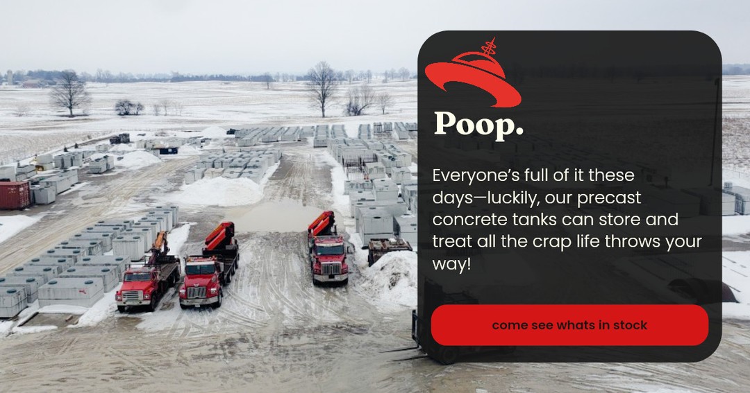 We're built to tank your shit.
#SepticTanks #PrecastConcrete #OnsiteWastewater