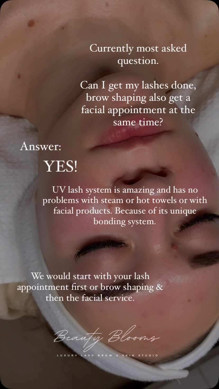 YES! It’s possible to pair a lash set and a facial appointment!
Only with the UV lash system:
✨Faster Curing
✨Water and Oil Resistance
Pairing with Facials:
No Waiting: Because the UV lash extensions cure quickly, you can have a facial appointment right after your lash extension appointment without having to wait for the adhesive to dry.
No Interference: The strong bond of UV lash extensions means that you can have a facial without worrying about the lash extensions coming off or being damaged.
Did you also know you can save 14% for the month of February - March . Follow the link in bio to book your facial appointment 🤍
#pregnancyfacialglow #glassfacial #facialcare #facial #beautybloomstudio #steinbachlashes #lashextensions #volumelashes #lashlift #lashsalonsteinbach #brows #browstylist #dermaplaningfacial #dermaplaningpro
