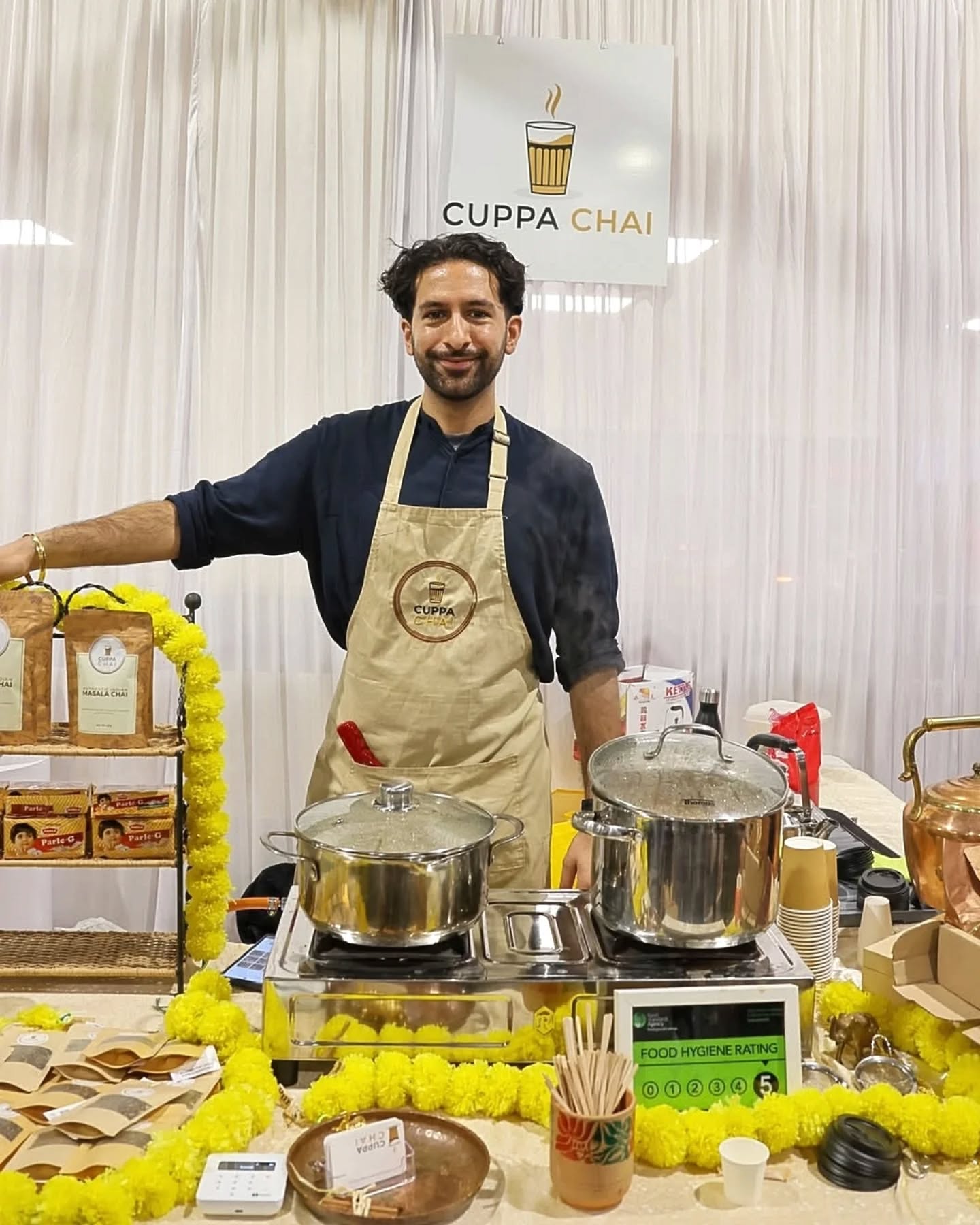 Hello! For those that I haven't met, I'm Prem and I'm the owner of Cuppa Chai 👋 I started this little passion project a few years ago and I have loved developing and growing it slowly over time.
Cuppa Chai is a unique blend of masala spices and Assam tea, perfectly blended with care. You can sample from my website or via Etsy, or through my various in person events. I feel most alive when I'm selling at markets, exhibitions or events, and when I get to meet and interact with all of you. Now I'm evidently not the best at Social Media as you can tell from my inconsistent activity, but with a new little one, alongside working a corporate job, I think I'll admit that I do the best I can 🤣
So thank you for following or for discovering. We're excited to share that we'll be exhibiting at the fantastic @heygorgeous.events in two weeks time, for the second time, so look out for more on this soon! ✨