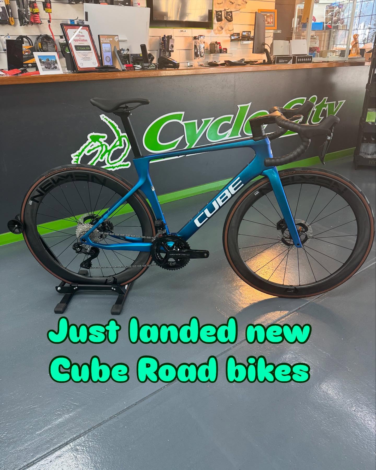 Cube Agree C:62 SLT Road Race Bike
Lightweight C:62 carbon frame
Shimano Dura Ace Di2 12-speed drivetrain
Integrated seat post clamp and storage box
Newmen Streem A.49/54 carbon rims
Conti Grand Prix 5000 Kevlar tyres
7.4kgs
#bikes #cubebikes #cyling #cyclecity #roadbikes #shoplocal