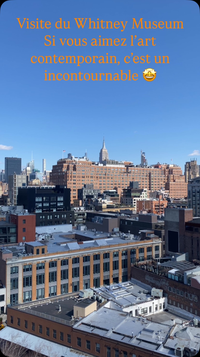 J ai passé la matinée à m’imprégner de l’art incroyable et de l’architecture du Whitney Museum ! Un vrai paradis de l’art contemporain et une vue imprenable sur la ville. Un incontournable ! 🎨