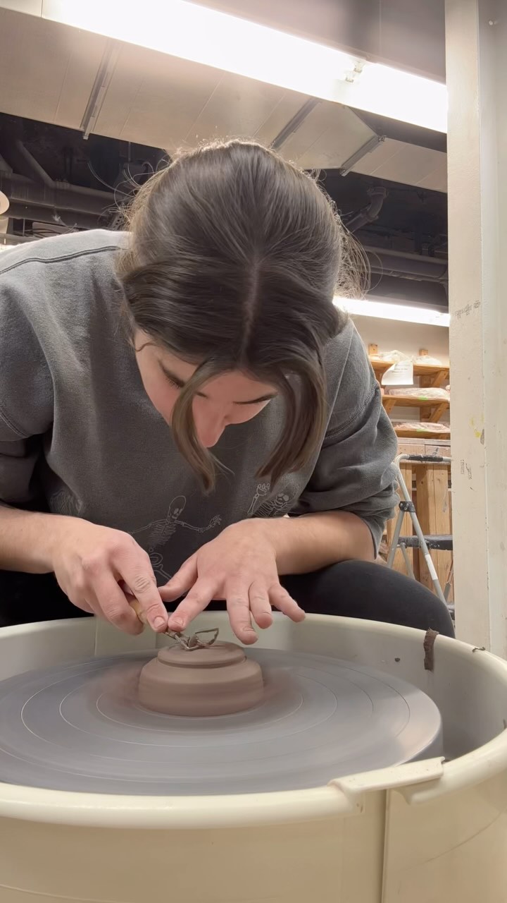 sad to be away from the studio but cant wait to see these pieces come out of the bisque kiln (the second larger bowl already cracked and broke but we will see if we can glaze her back together)