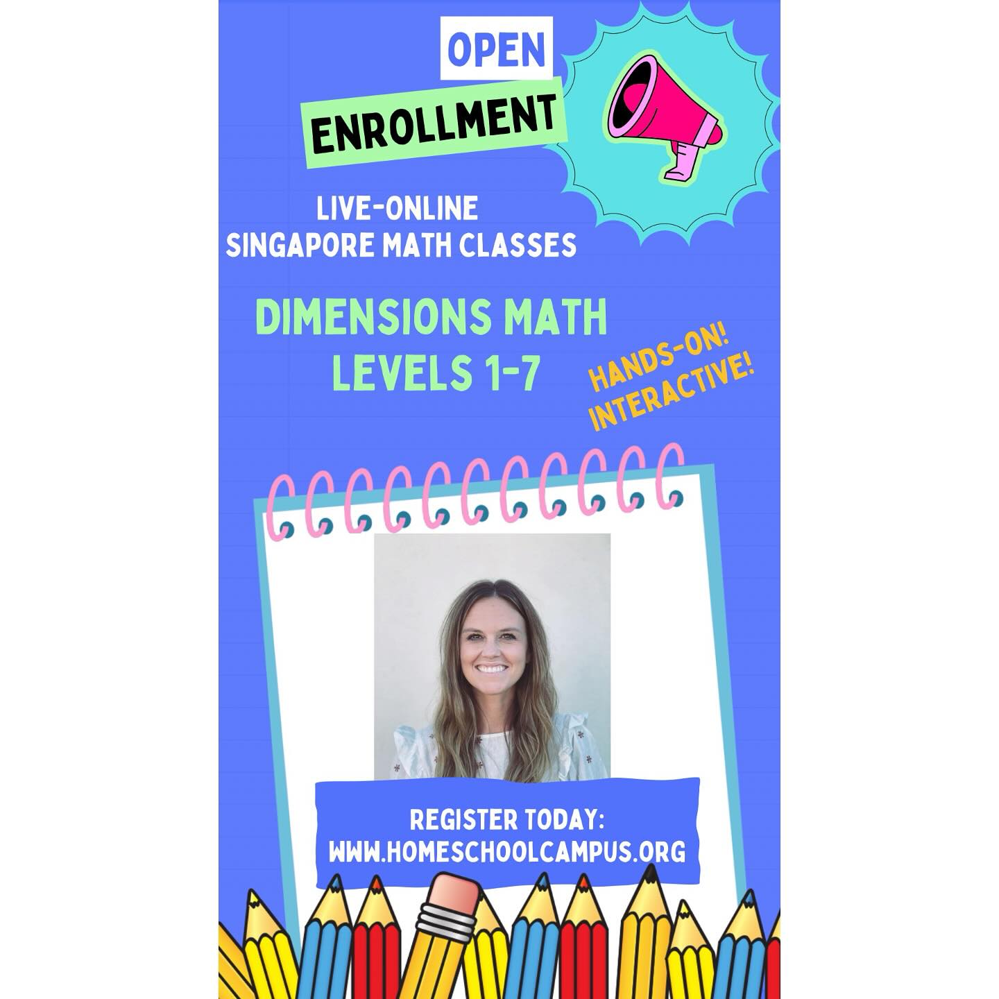 Homeschooling and looking to outsource math next year?
🙋🏻♀️Mrs. Amanda Holiday’s 1st-7th grade Dimensions Math program is designed to help prepare your child for Algebra and beyond!
☑️Her classes have been vetted by a @singaporemath curriculum advisor to ensure pedagogical alignment!
Her LIVE-ONLINE program focuses on more than rote memorization and encourages active thinking, communication of mathematical ideas, and problem solving which helps develop the foundation students will need for more advanced mathematics later on!
🧮Students will first learn concepts concretely, using hands-on materials. 📊 Then, they will learn the concept through visual drawings. 📝 Once the deeper meaning behind concepts is established, students will then apply what they learned to solve problems abstractly and more quickly, using written methods.
Some additional highlights of Amanda Holiday’s online math classes:
🤚🏼Even though we are conducting class virtually, the HANDS-ON aspect of my classes is still a key part of your child’s learning at home!
💻 At the end of each class we play Kahoot or Blooket— live math GAMES to review concepts we’ve been learning! Mrs. Holiday utilizes LOTS of other fun, live math GAMES to help practice math skills they are learning in class!
⏳ Each class begins with a quick virtual MATH FACTS drill to keep those sharp!
💡 Mrs. Holiday sends ideas for ACTIVITIES and games you can use at home to further SUPPLEMENT what they are learning.
📖 Mrs. Holiday has many math STORYBOOKS that she reads aloud to provide a rich opportunity to build literacy skills as well.
📒 HOMEWORK is assigned each week from the Dimensions Math Workbooks. I give you a detailed syllabus to help you stay on track with your assignments throughout the year!
💻 If you can’t attend the live class that week, you will have access to the RECORDING of the class to watch at any time!
👩🏻🏫 Mrs. Holiday sends extra VIDEOS for your child to watch throughout the week to keep those concepts we learn live, fresh in their minds!
ENROLL NOW: www.homeschoolcampus.org (link in bio)
EMAIL Amanda Holiday if you have more questions: amandaholiday1@gmail.com