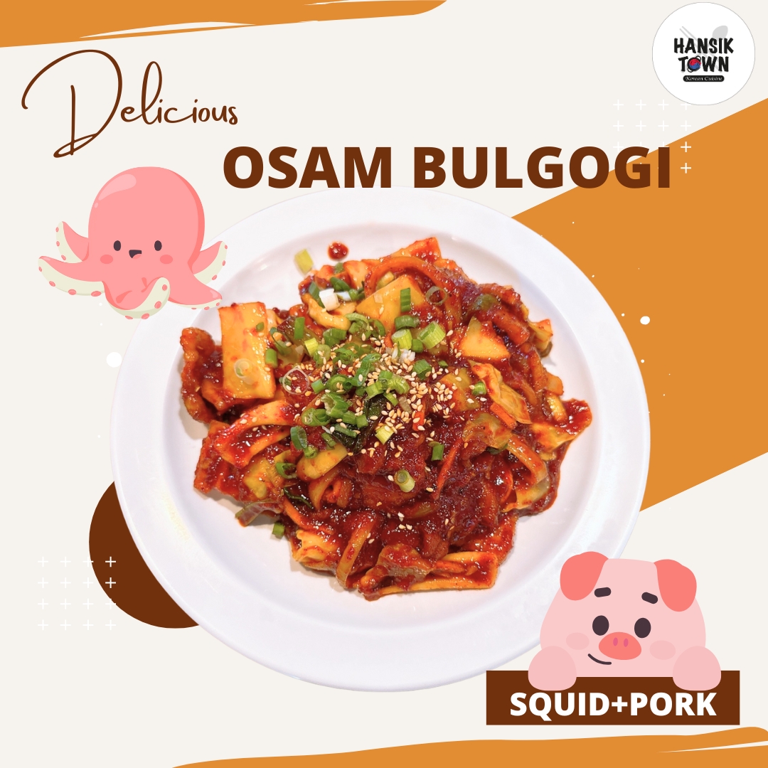 Craving something flavorful? π₯
Meet Hansik Town's Stir Fried Squid & Pork, also known as Osam Bulgogi! π¦π
Why the name? "Osam" comes from the combo of O for squid and Sam for Samgyupsal (pork belly)! π½οΈ
It's the perfect blend of land and sea ππ, with smoky, saucy goodness and crispy veggies that create the ultimate flavor harmony in every bite! πβ¨
#OsamBulgogi #HansikTown #KoreanFood #SquidAndPork #BulgogiVibes #SmokyFlavors #FoodieHeaven #KoreanCuisine #DeliciousEats #TasteTheHarmony