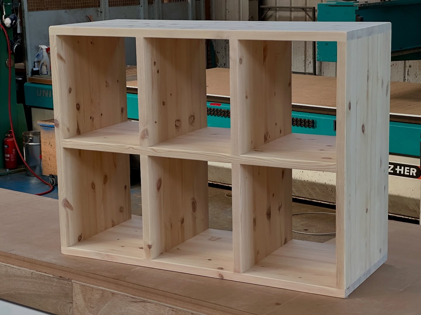 Our KANHA Vinyl Record storage unit ready for the final finish to be applied and shipped to one of our lovely customers 🙂