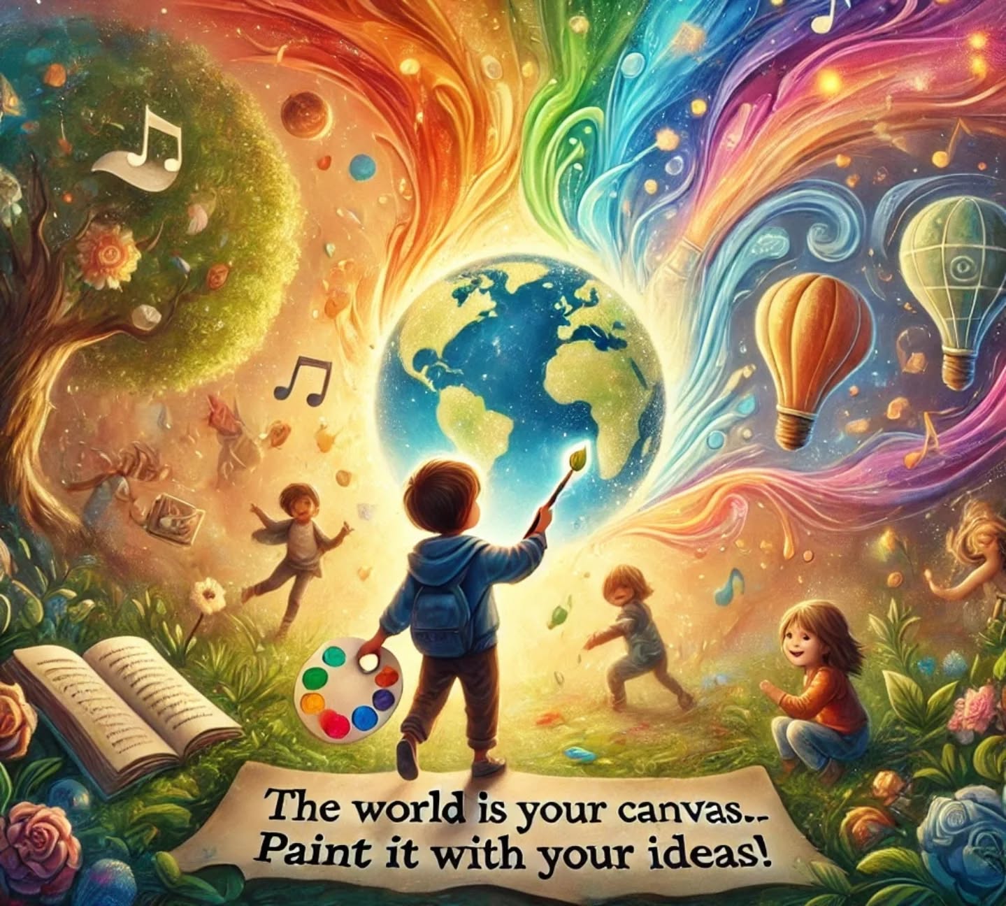 🎨✨ **The world is your canvas—paint it with your ideas!** 🌍💡
What if every brushstroke could bring new life to the world? What if your imagination could make a difference? This is the magic of creativity! ✨
💛 **When kids are encouraged to dream, explore, and create, they learn that their ideas have the power to change the world.** Whether it’s through art, storytelling, or acts of kindness, every small idea can lead to something BIG! 🚀
🌱 This post is for every parent, teacher, and mentor who believes in nurturing young minds. Let’s inspire children to **embrace their creativity, express themselves, and shape a brighter future!**
💬 **How do you encourage creativity in your child?** Share in the comments below—we’d love to hear your ideas! 🌟👇
🔖 Tag a friend who needs to see this! Let’s build a community of young dreamers, thinkers, and creators. 🖌️✨
#FlippyTales #CreativeKids #PowerOfIdeas #InspireYoungMinds #RaisingCreators #ParentingTips #MindfulParenting #GrowthMindsetForKids #KidsWhoCreate #FutureChangemakers #ParentingWin
#parentsofinstagram #kidslearning #kidslearningactivities #kidsmindfulness #KidsJournals #creativechildren #MindfulnessForKids #MindfulJournaling #mindfulchildren #kidsteacher