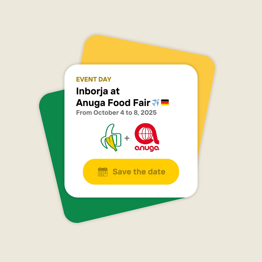 BIG NEWS: We are heading to Anuga 2025!📢
Join us at the world’s leading food & beverage trade fair in Cologne, Germany from October 4-8! 📆
📍 Find us at: HALL 8.1 | STAND A021
Let’s talk banana purée and new opportunities!
Want to schedule a meeting? 📩 Email us at inborja@inborja.com or cborja@inborja.com.
#Anuga2025 #FoodIndustry #BananaPuree #Banana #TradeFair #Anuga #export #foodingredients