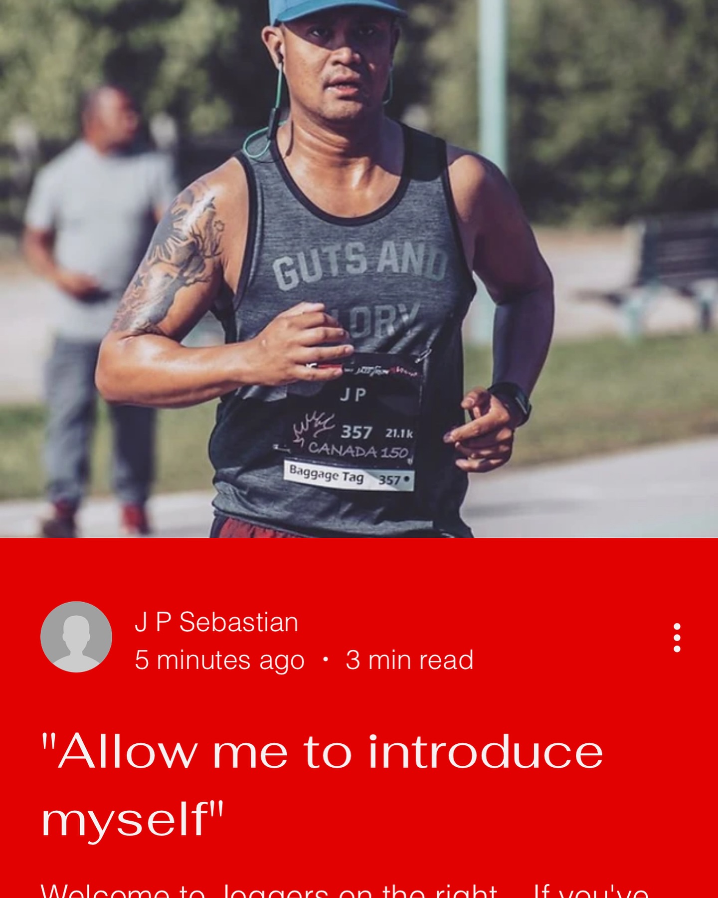 🚨NEW BLOG POST 🚨
Get to know J P @jaypisrunning Coach and founder of @joggersontheright in the newest (first blog post) on our website!
Link in Bio.
#running
#runningcoach
#joggersontheright
#runnersofinstagram