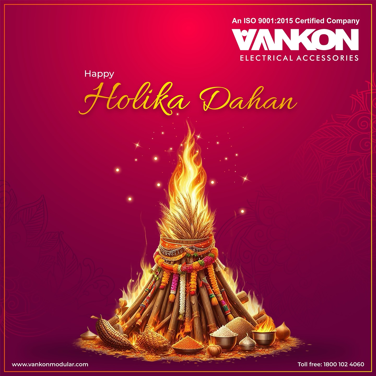 Vankon ki taraf se holi ke dahan ki badhaiya!