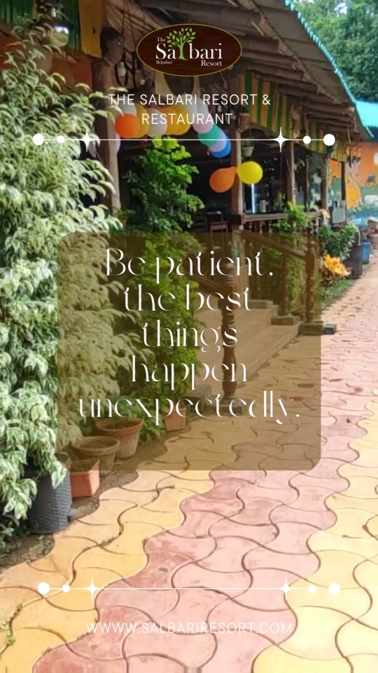 "Good things take time, just like nature’s beauty unfolds at its own pace. 🌿✨ Be patient, breathe deeply, and let Salbari Resort be your escape into serenity. 🌳🏡
Experience the peace of slow living, surrounded by lush forests and nature’s whispers. 🌿🌅
📞 Contact: +91 9883356418
🌐 Website: www.salbariresort.com
#PatienceAtSalbari"
Patience, Slow Living, Peaceful Escape, Serenity, Nature Retreat, Relaxation, Mindfulness, Tranquility, Healing, Calmness, Luxury Stay, Adventure, Wellness, Rejuvenation, Unwind, Forest Vibes, Comfort, Travel, Scenic Views.
#SalbariResort #PatienceAtSalbari