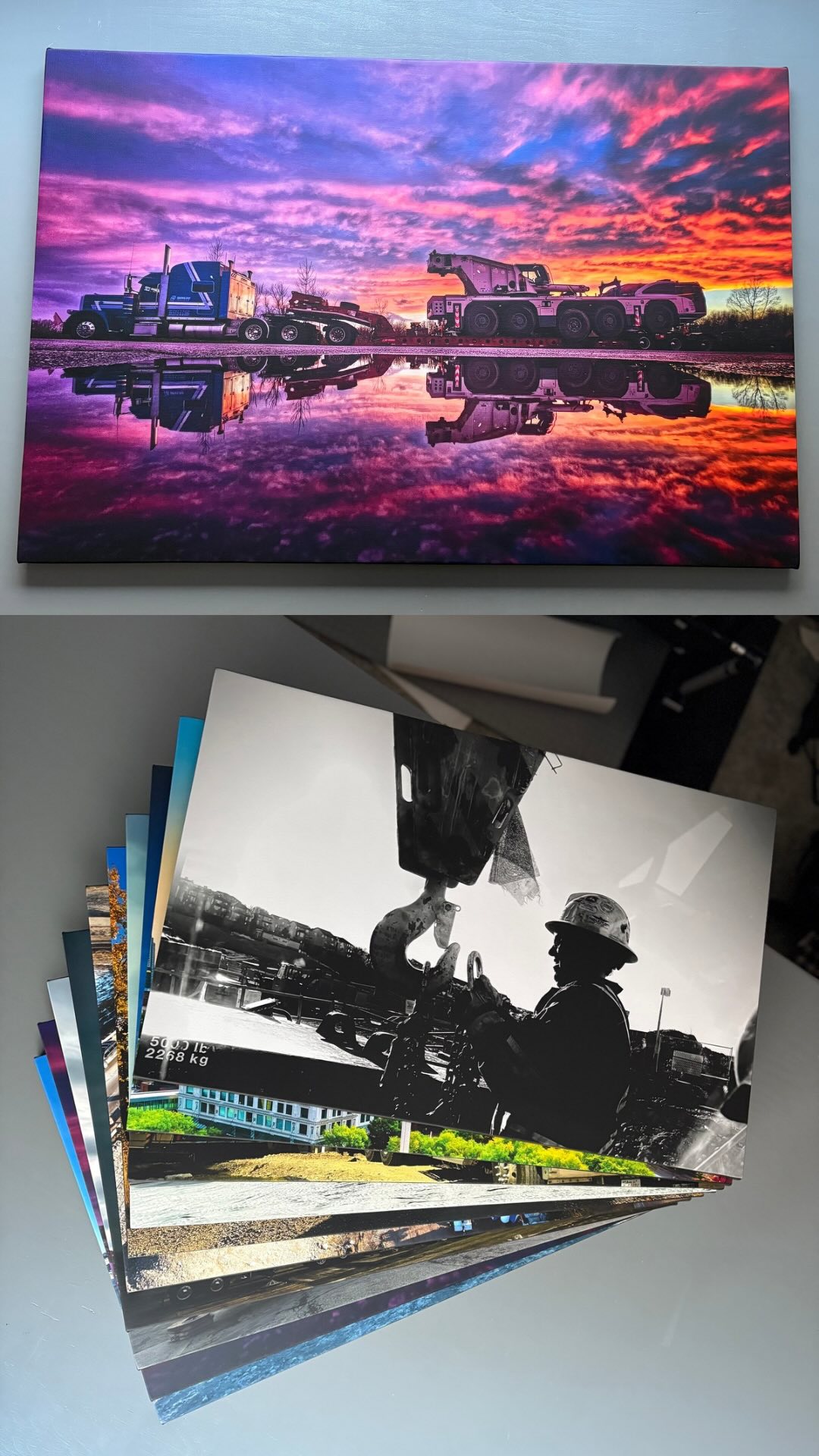 Stunning shots by @verticalcrane 🏗️🚛🤩
Canvas prints are the perfect way to showcase your expertise and elevate your office decor. 🖼️
They’re also incredibly durable, with a protective top coat that makes them easy to clean. ☑️✨
>3/4” depth
>black edge
>matte finish
>size 30x20
#natsprintingco #okotokssmallbusiness #canvasprints #canonimageprografpro #breathingcolor #okotoksmamas #okotoksmomasentrepreneurs #stretchedcanvas #okotoksmoms